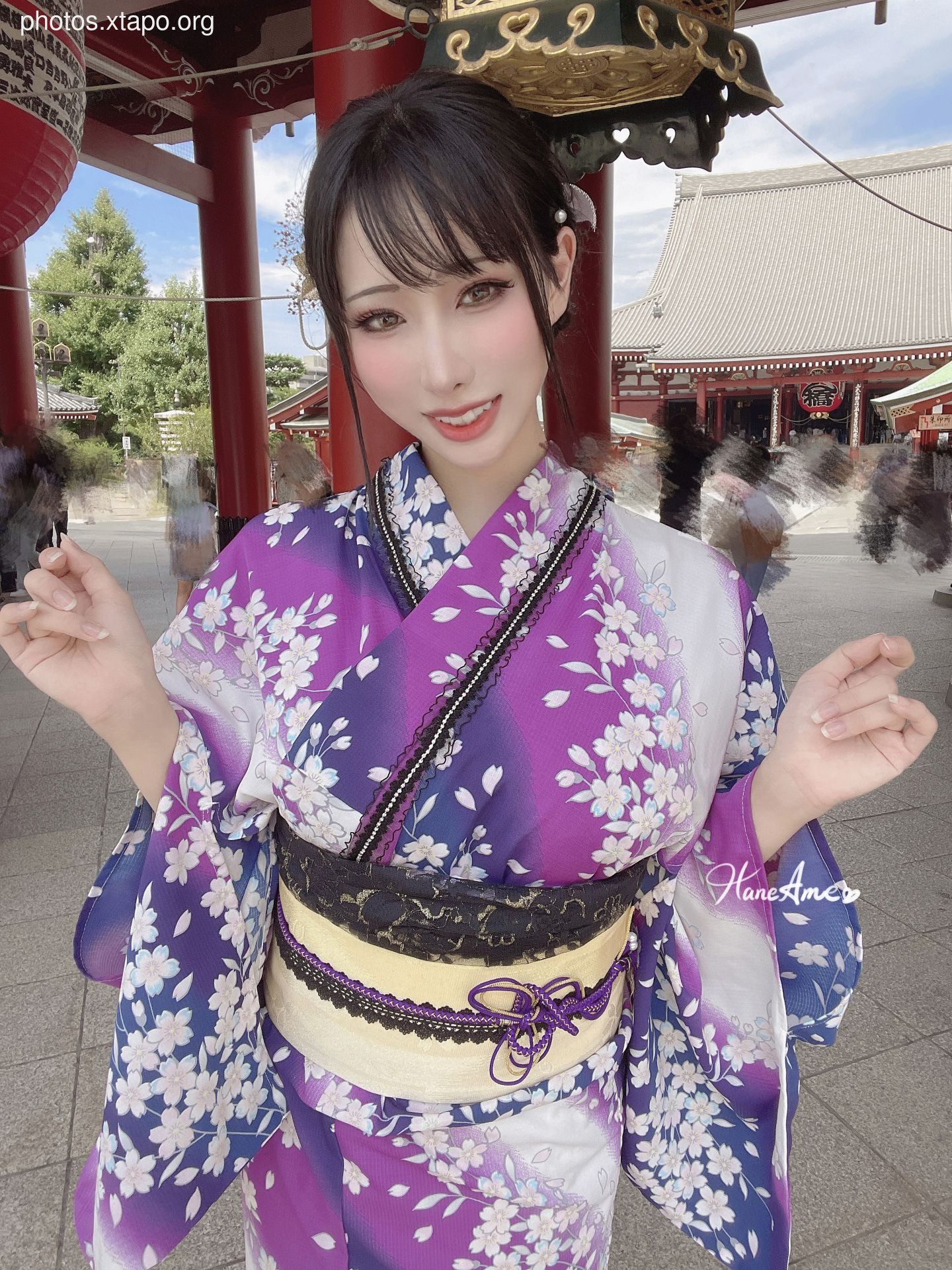 Violet summer yukata