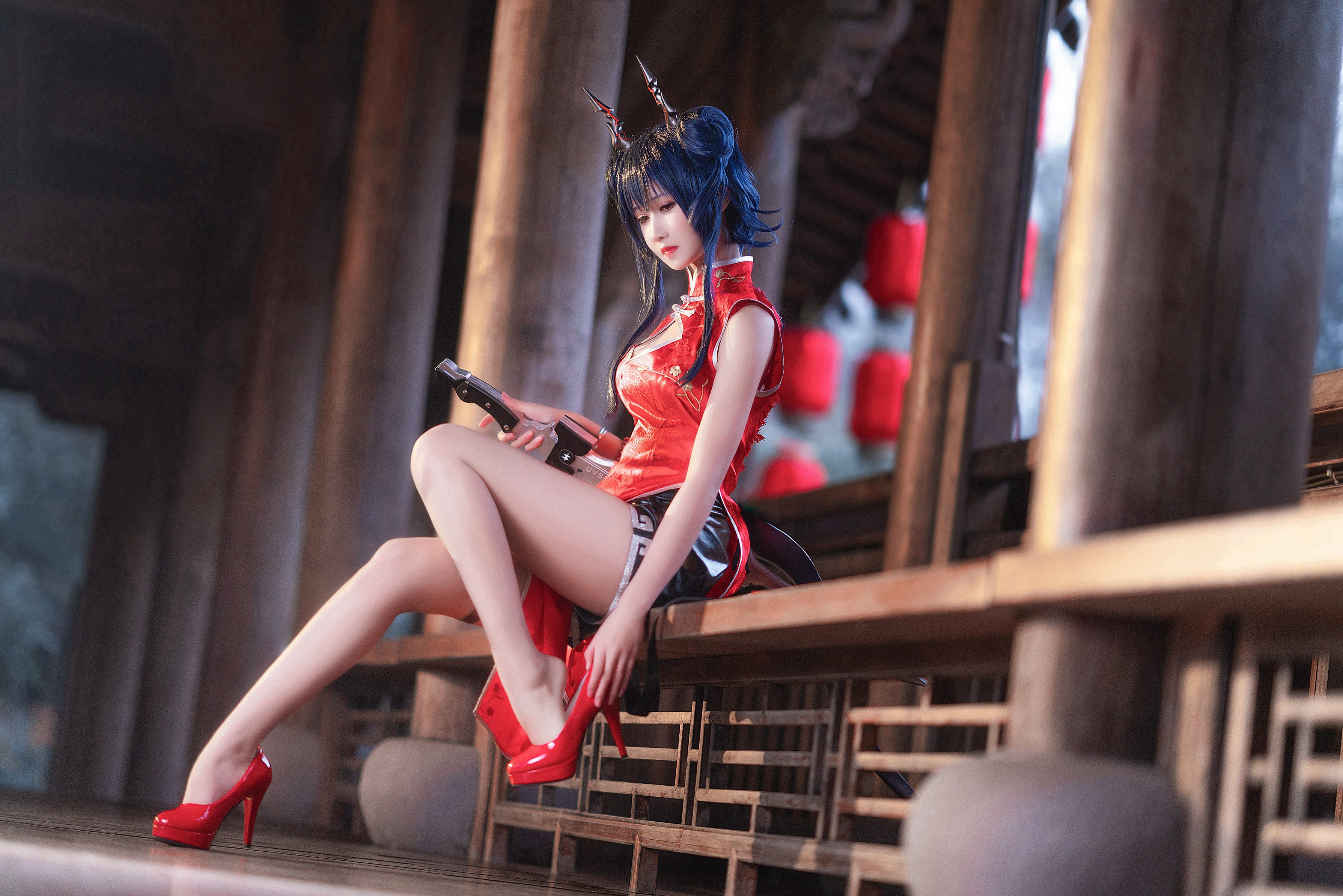 [三级_69] Fox Witch + Red Cheongsam 45P