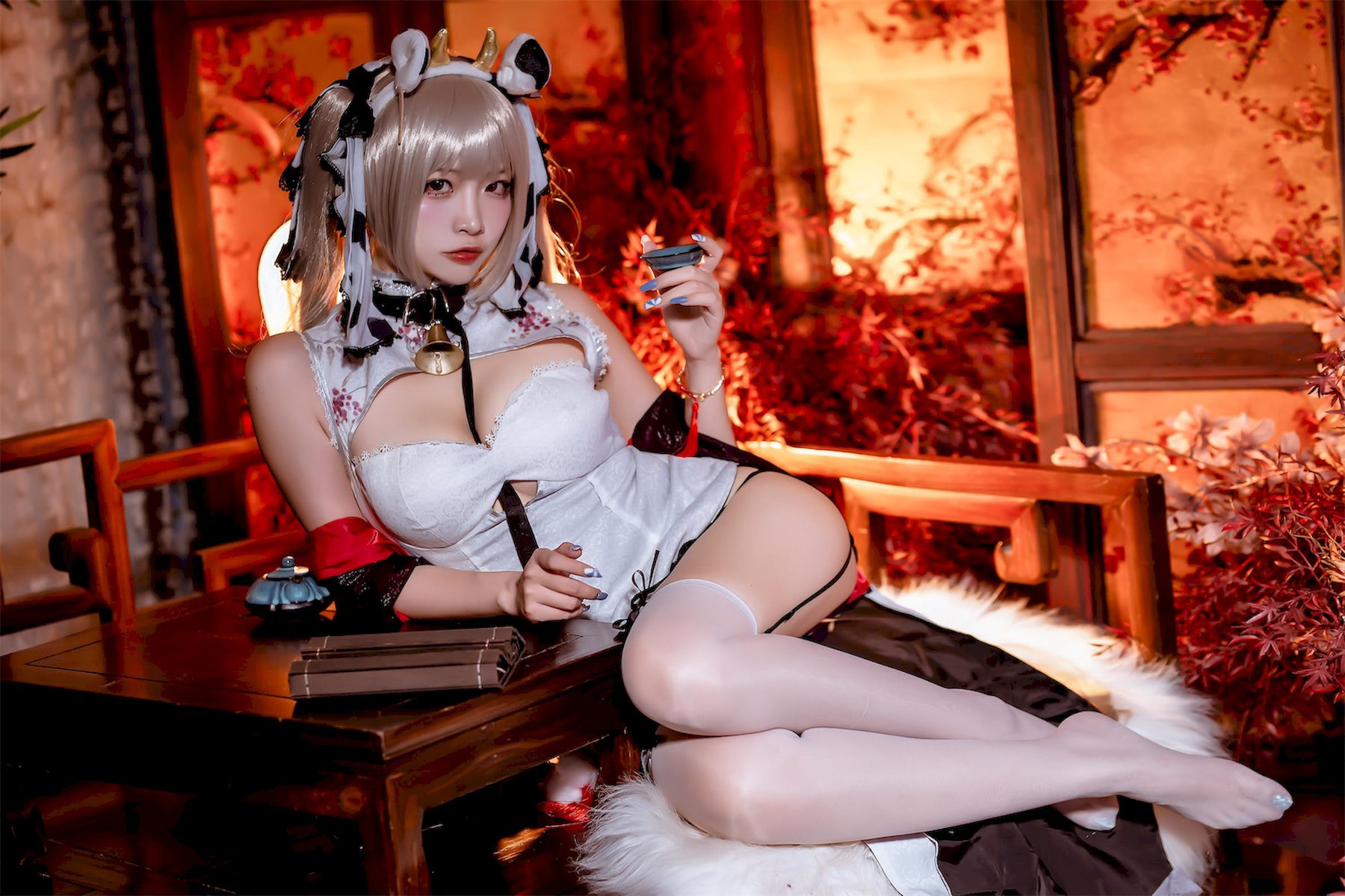 Cosplay Nisa Azur Lane Awesome Cheongsam