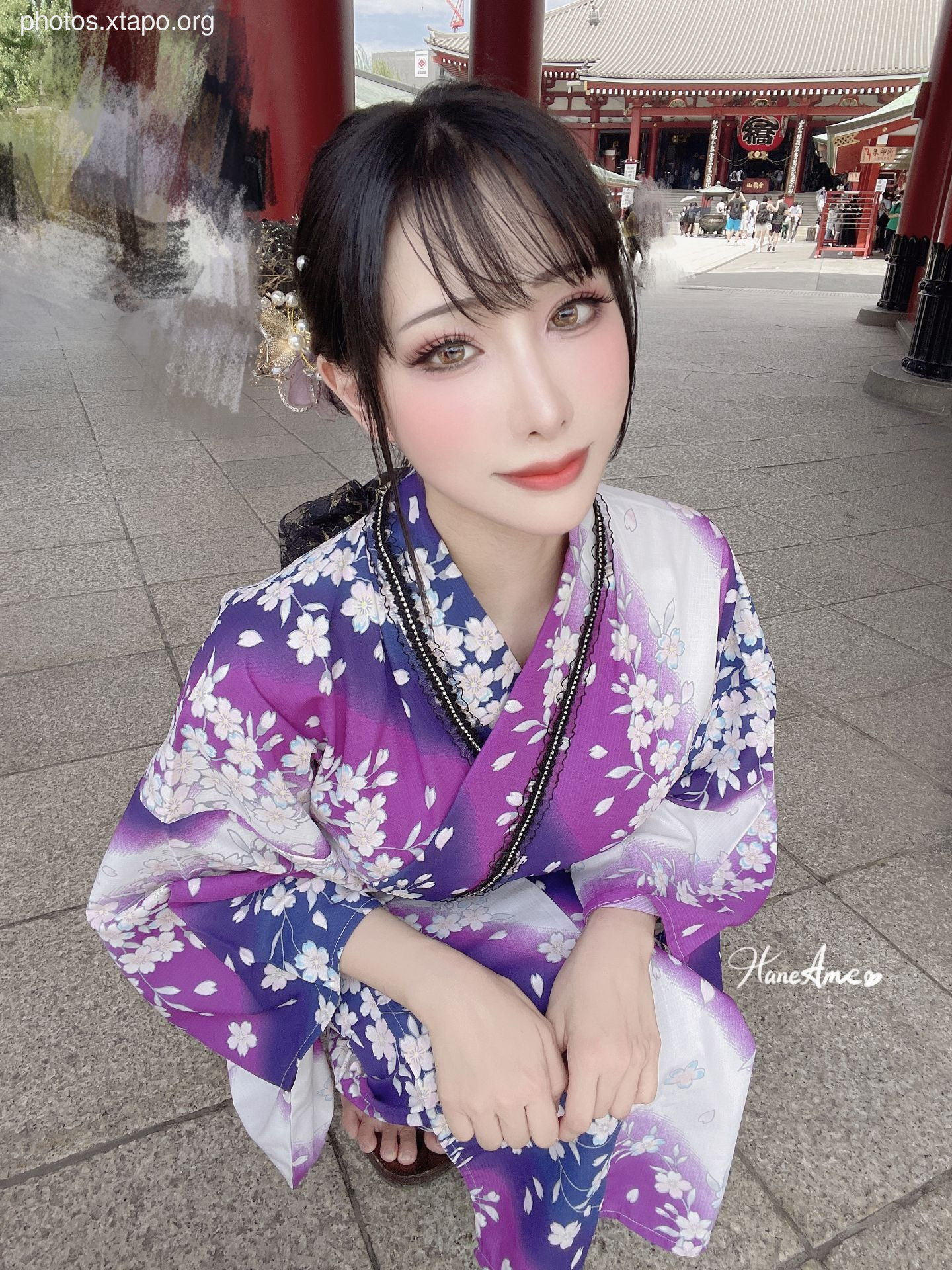 Violet summer yukata