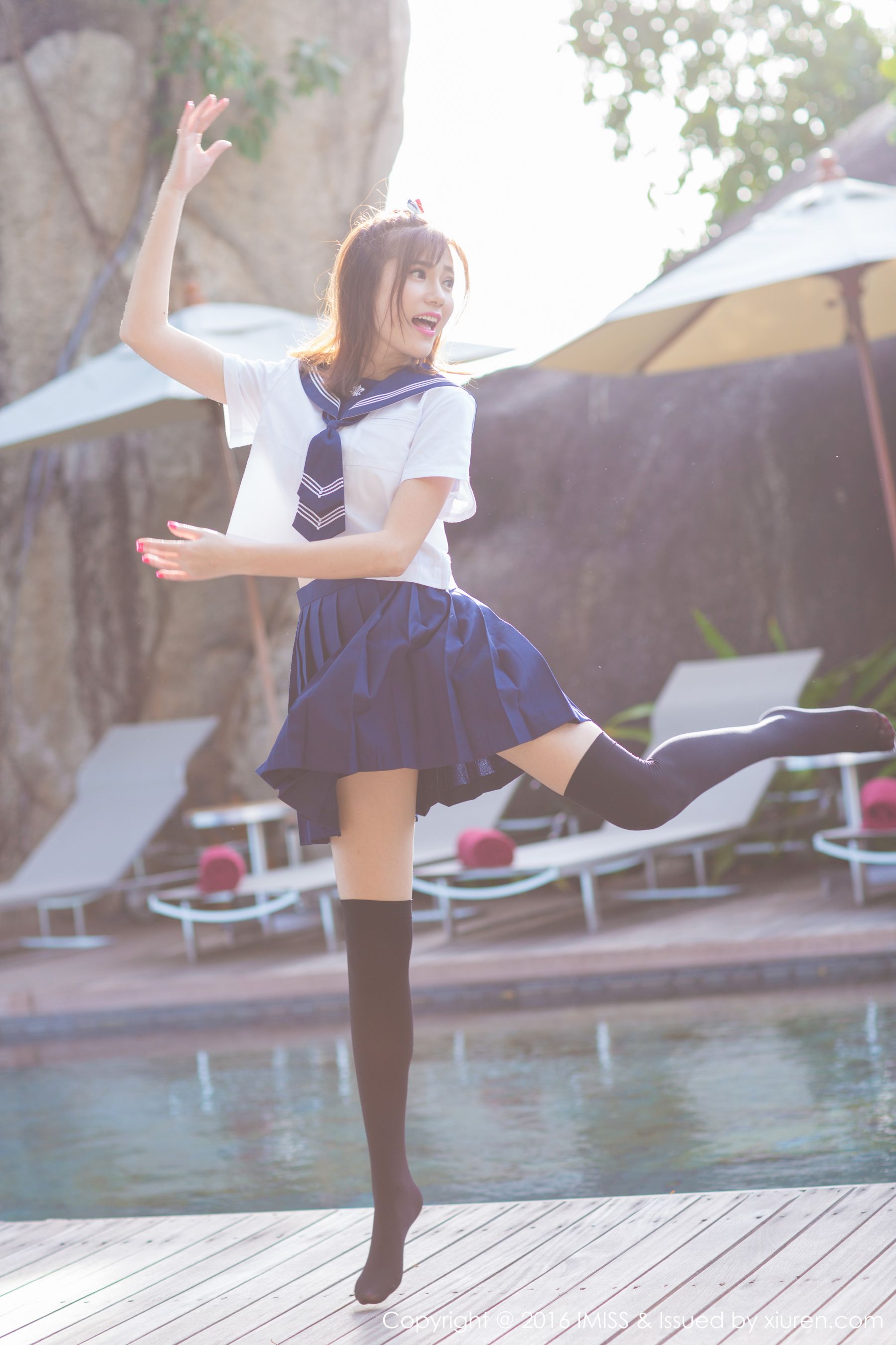 Sandy Chen Tianyang Pure School Uniform SeriesSexy Bikini Aimi Club Imiss Vol.134