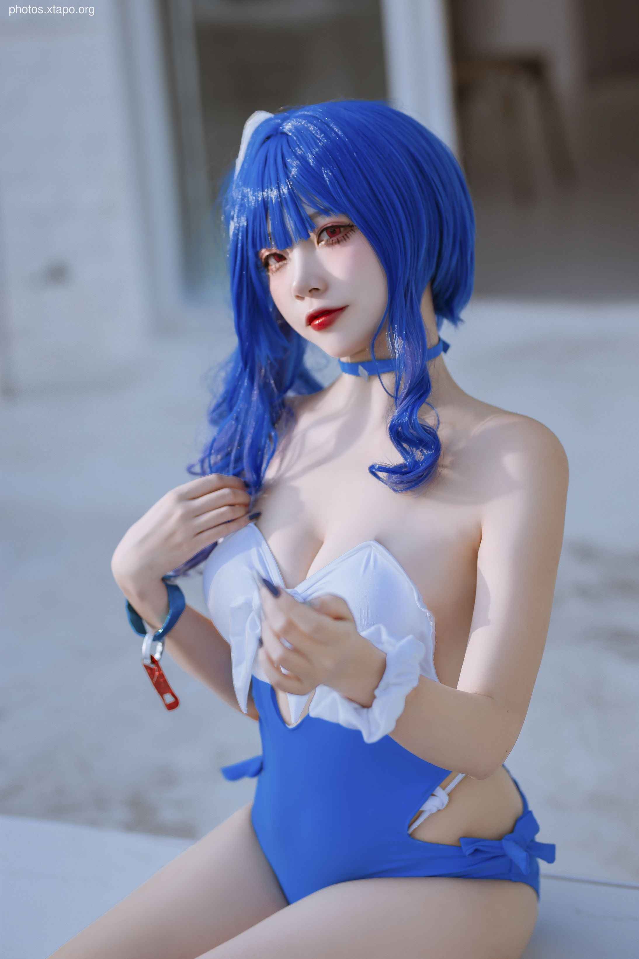 Erzuo Nisa Blue Bora Swimsuit 20p-364MB