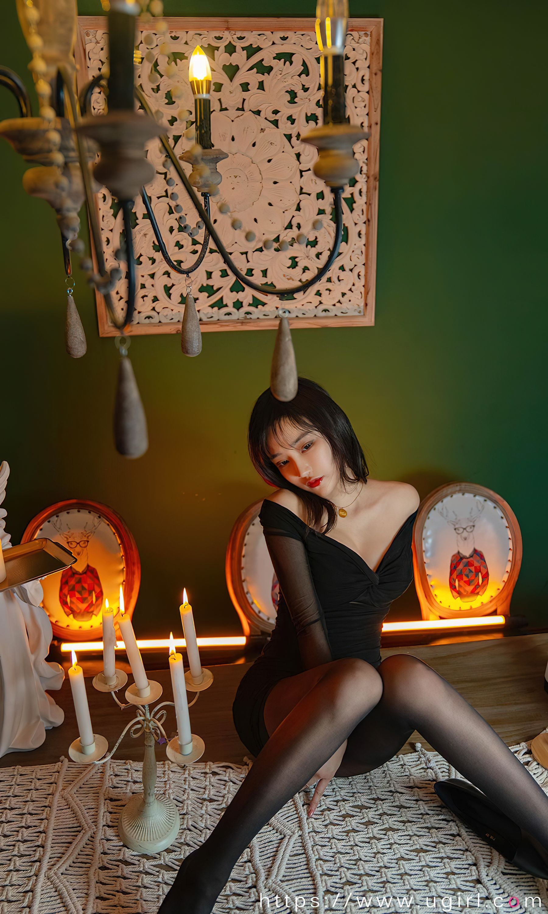 爱 i Ugirls No.2359 Ximen Xiaoyu Black Silk Tour