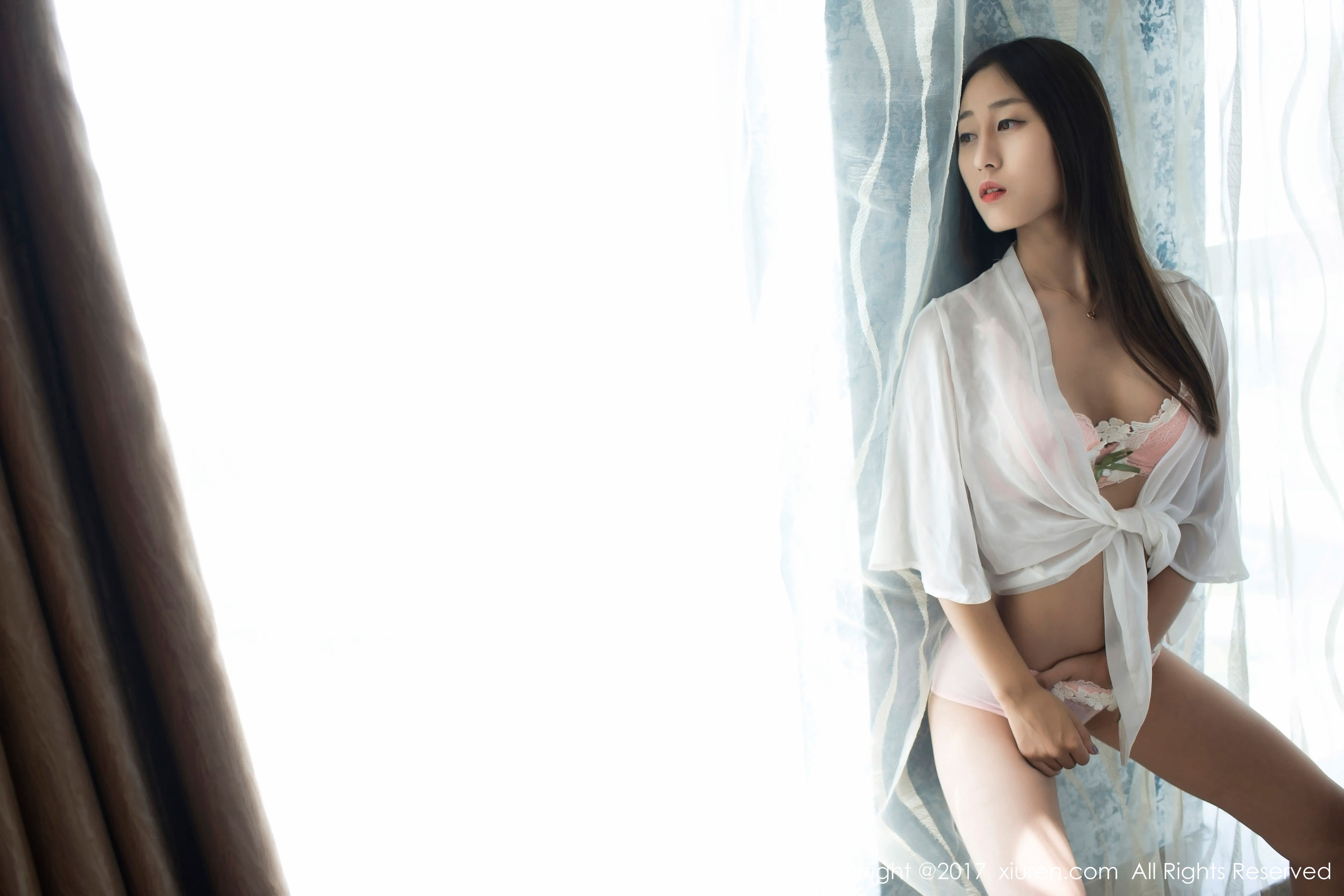 Yu Han Iris Student UniformPetal Underwear Xiuren No.802