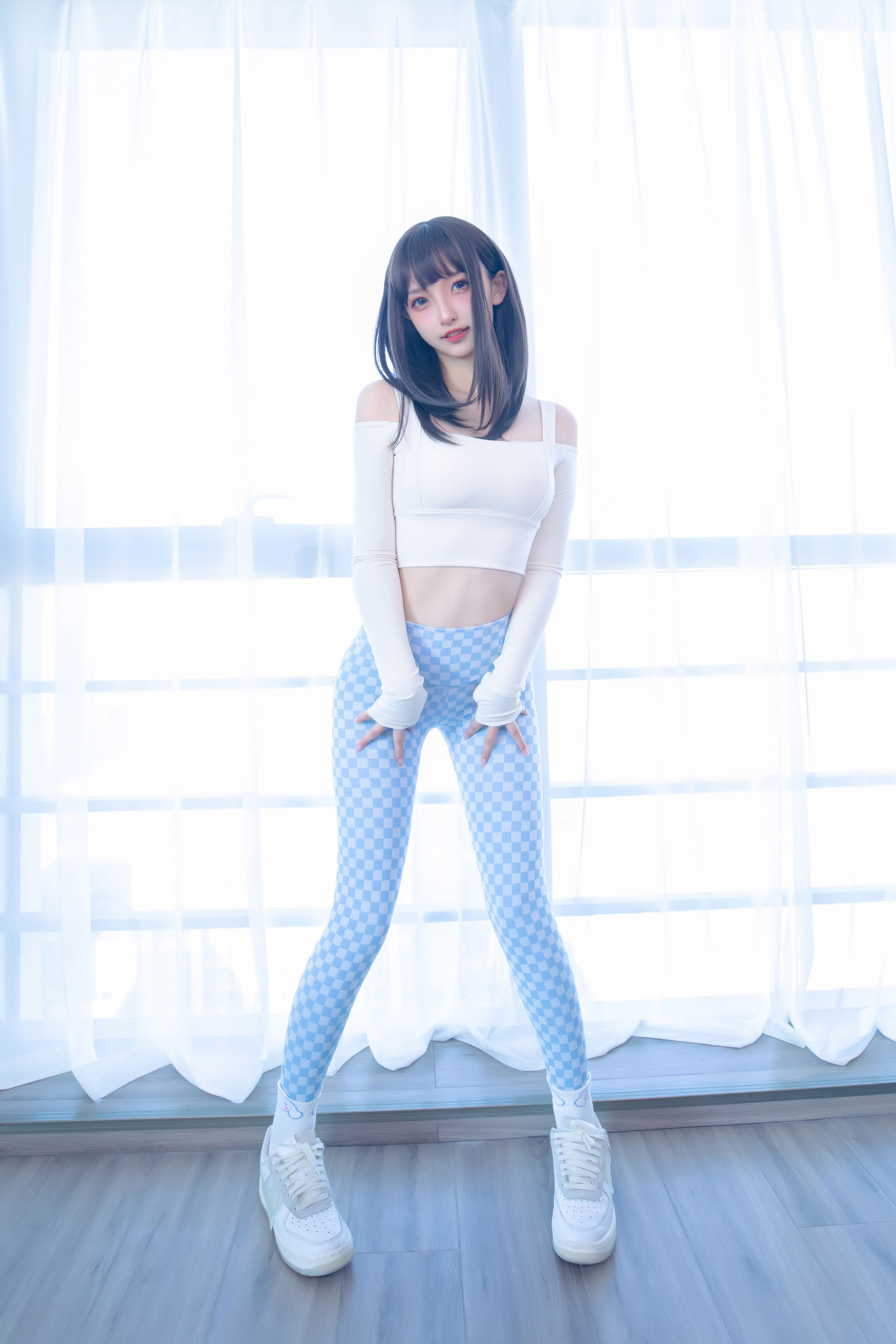 Welfare COS Lolita Shenli Banzhen Winter -Blue and White Grid