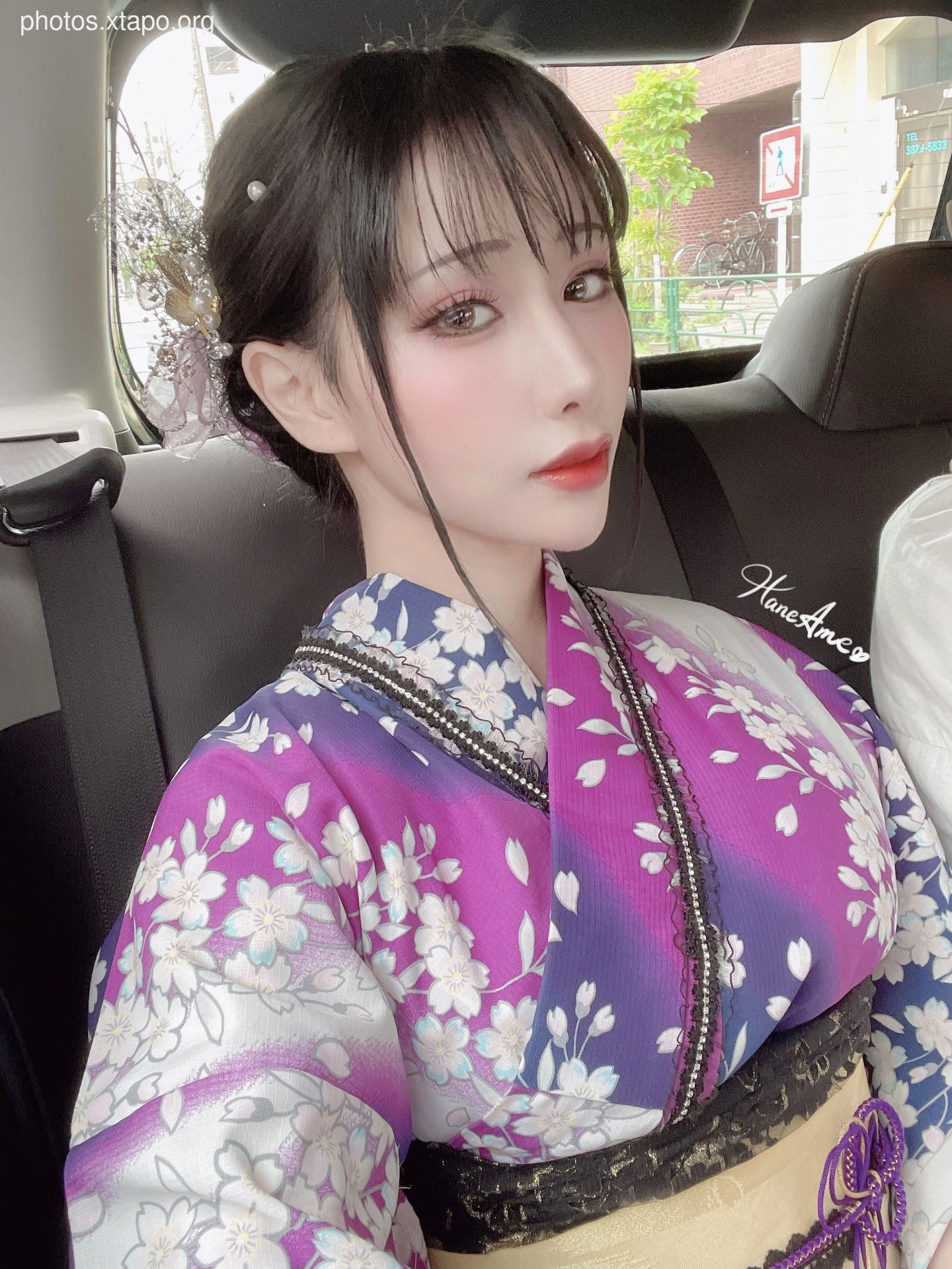 Violet summer yukata