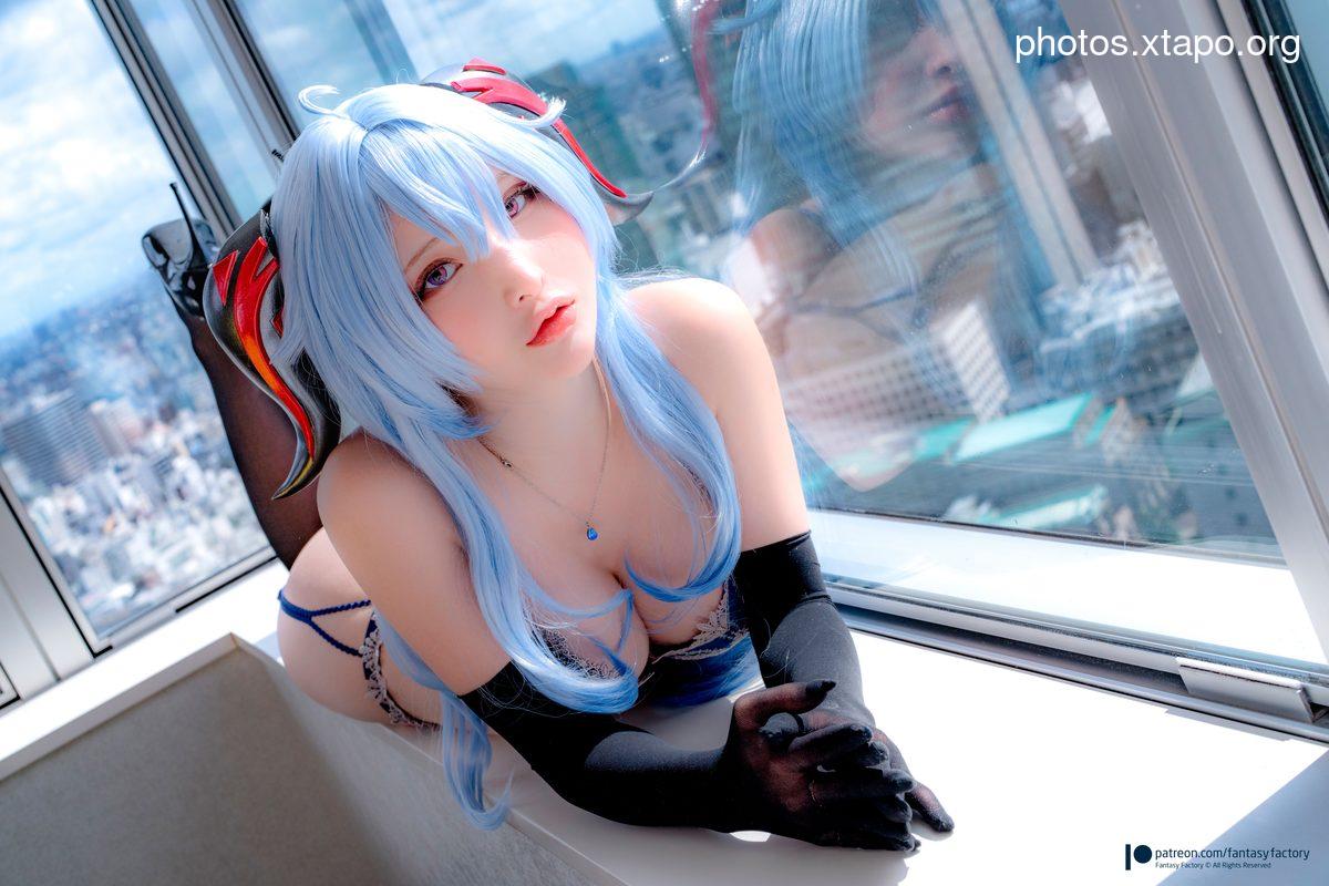 Fantasy Factory 小丁 – Cosplay 写真 – 甘雨内衣