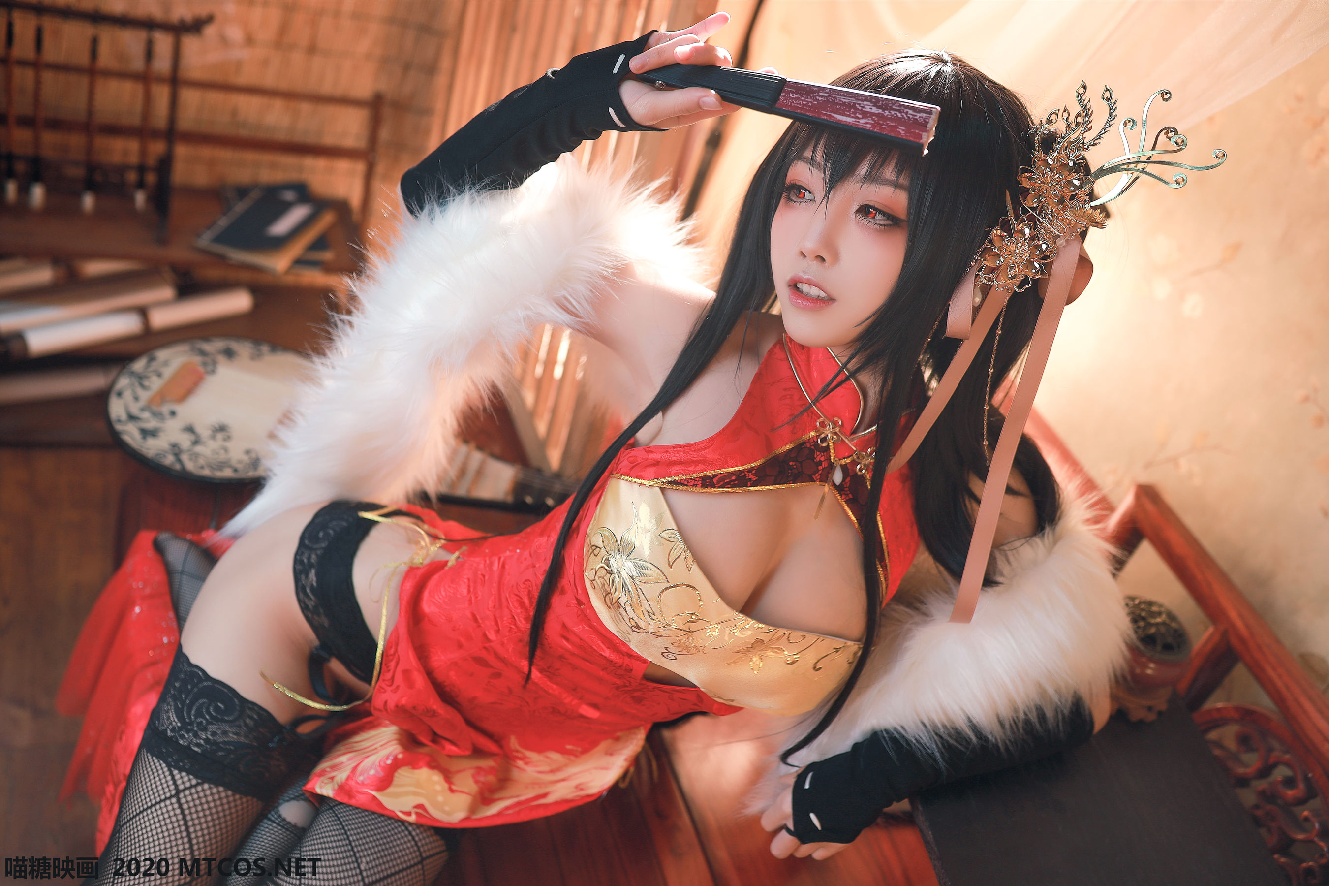 Meow Sugar Painting HML.004 Shuimiao Aqua Shuimiao Dafeng Cheongsam Cheongsam