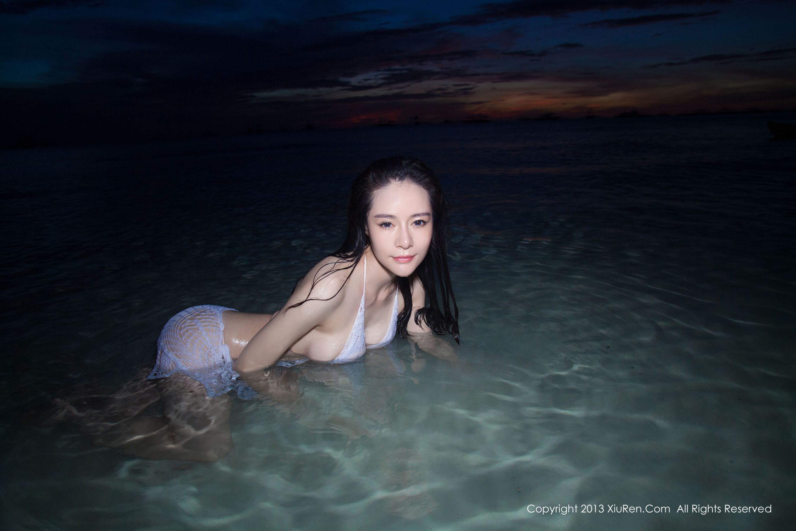 nancy small -seaside beautiful Bikini series Xiuren No.069