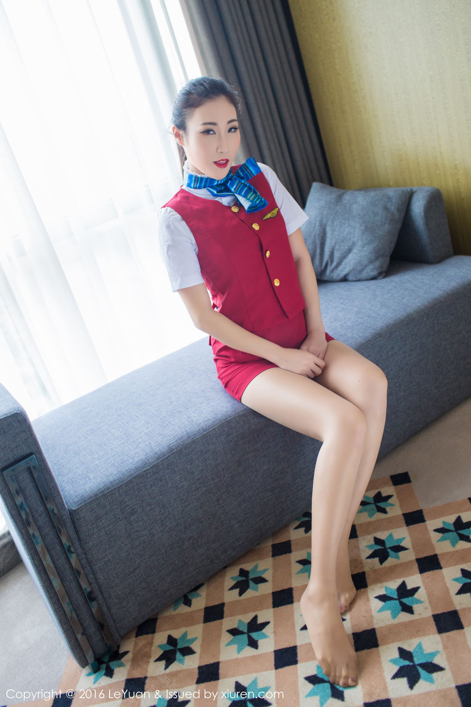 Wendy Zhixiu Air Sister UniformTempting Stockings Star Park Leuyuan VOL.021