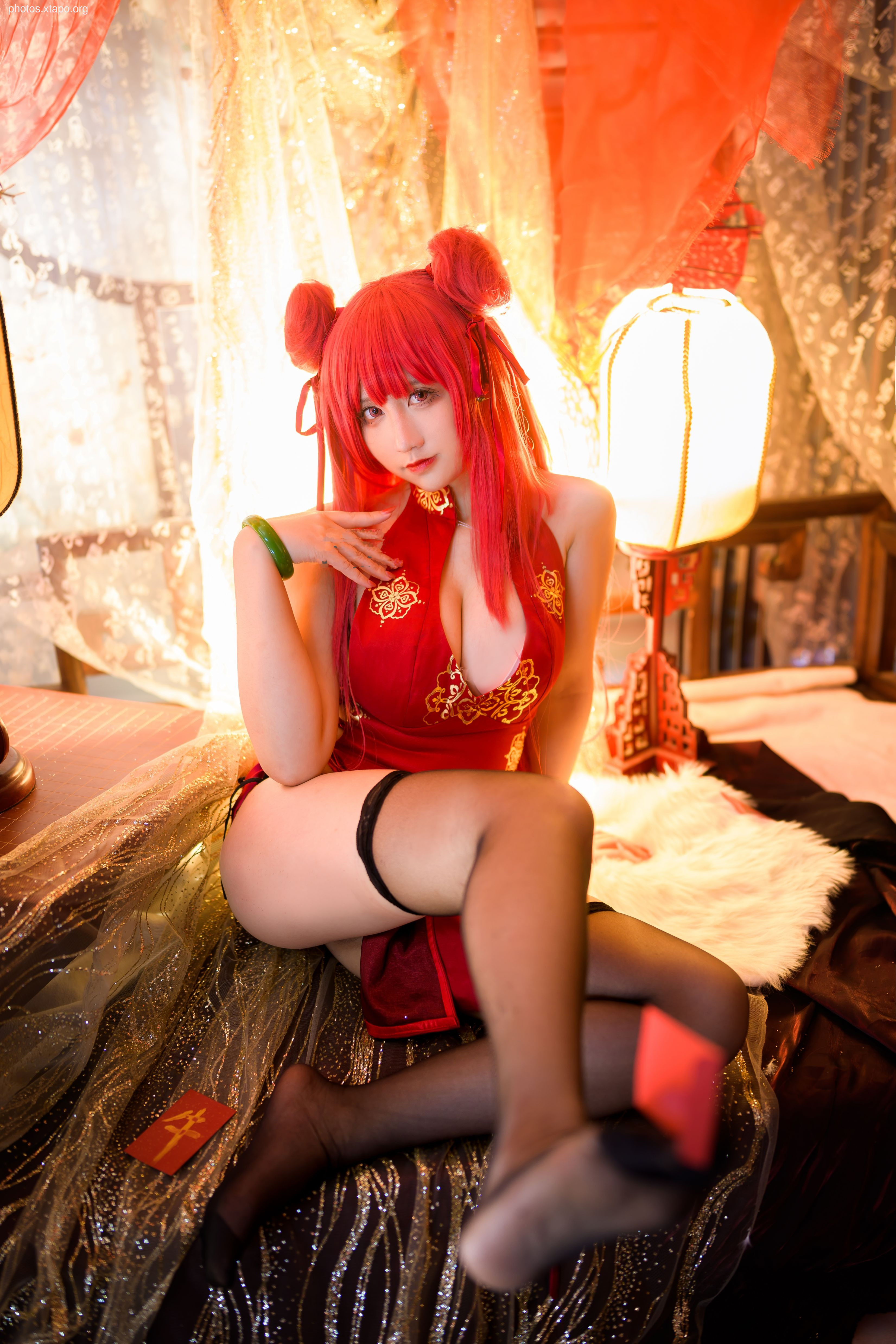 Jiuqu Jean -No.67 Blue Line Galiso New Year cheongsam 24p -557MB