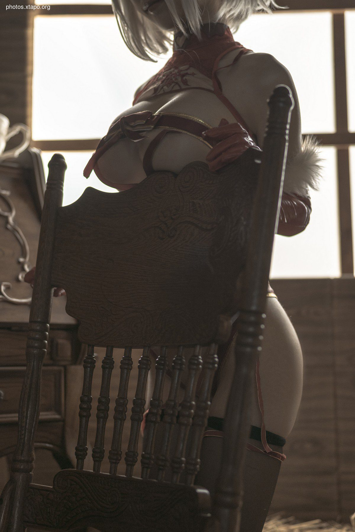 Anime blogger Stupid Mo Momo 2B Christmas theme Private House Sexy Streaming Christmas Gift Show Hot Body Extreme Live Photo 70p