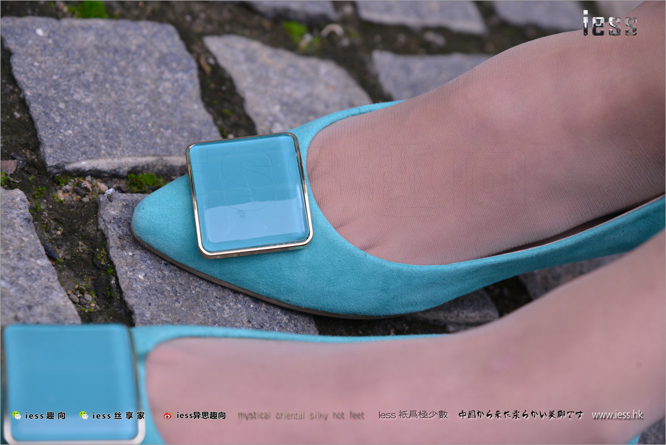 Silk Foot Bento 173 Shiqi Blue Xiaoping Heel Double Eleven Special_ IESS Different Thinking