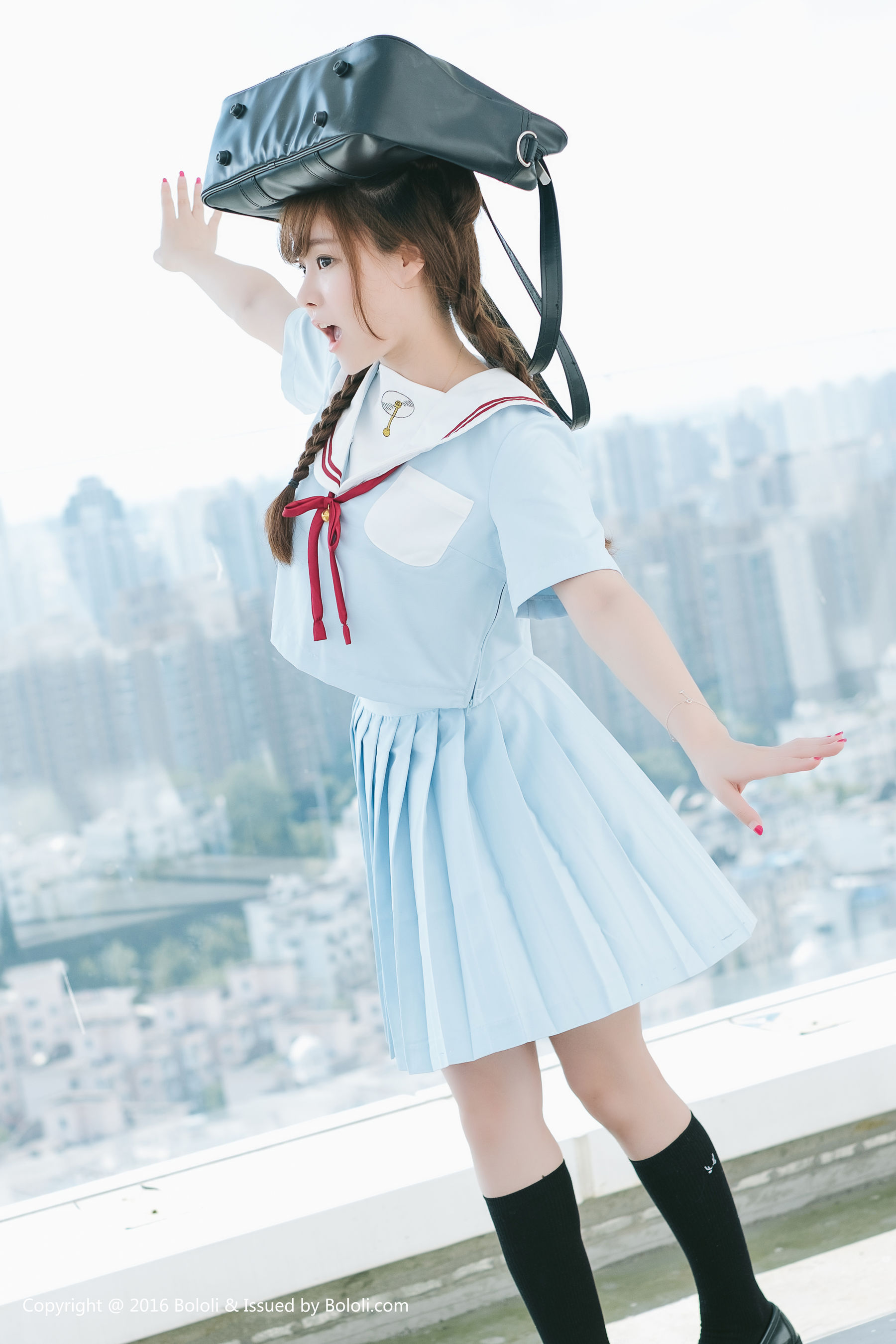 Liu Yanqi Japanese School Uniform Girl Qi Meng Culture KIMOE VOL.025