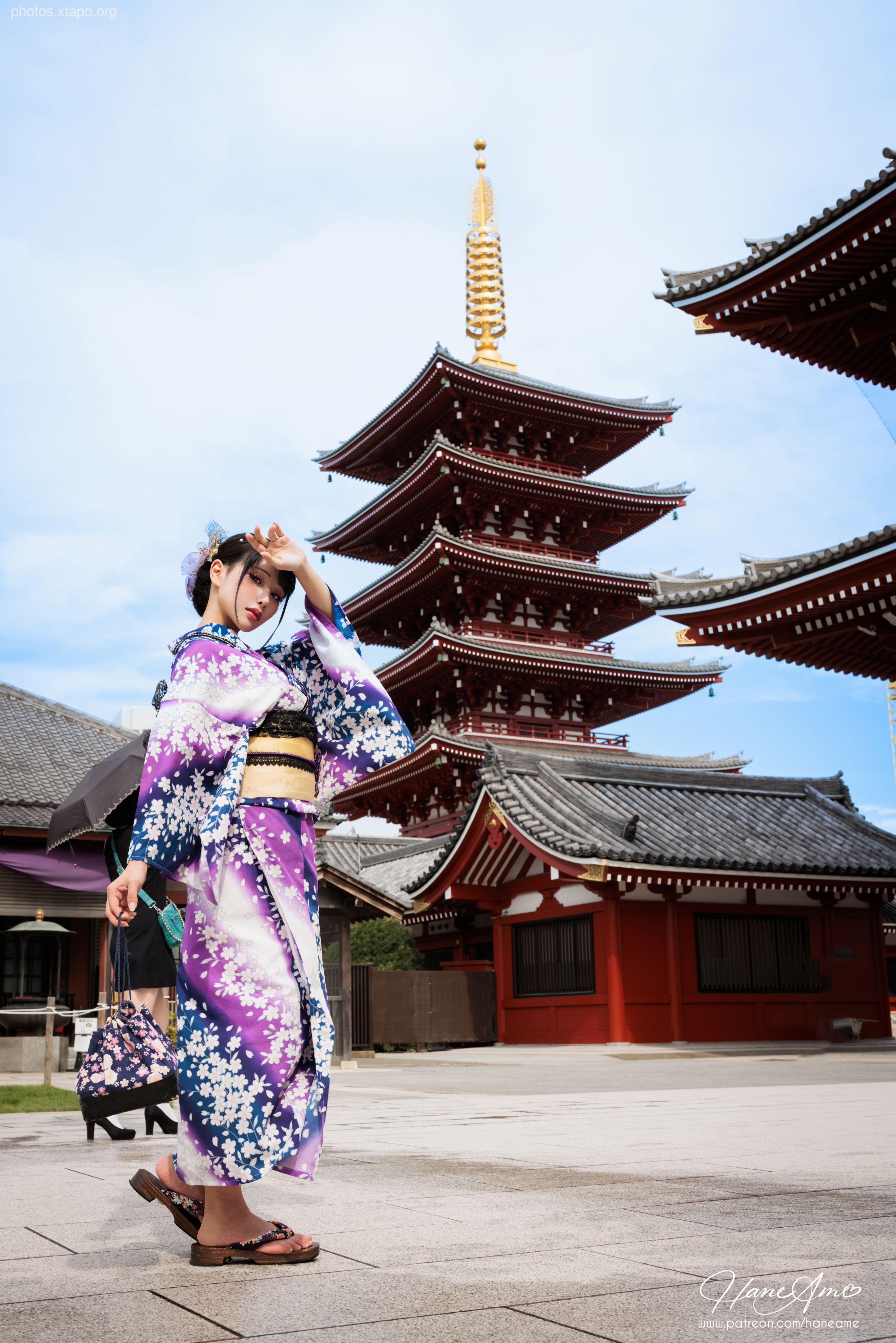 Violet summer yukata