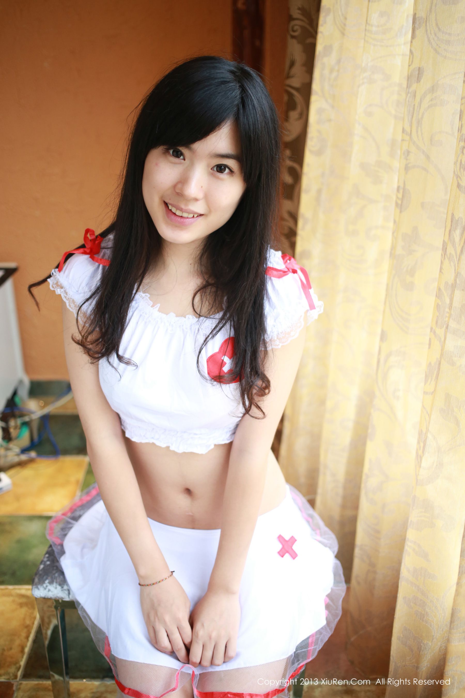 Liu Xueni Verna Black lace, hanging socks, nurses, all kinds of trousers Xiuren No.010