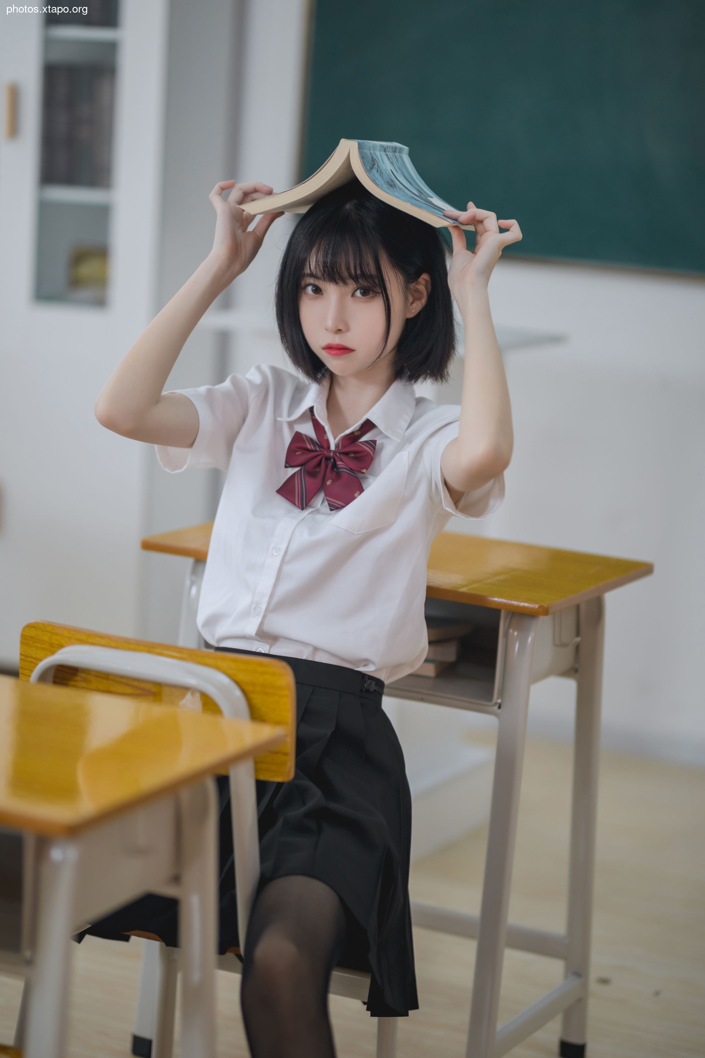 Xu Lan -NO.01 Classroom jk black silk 40p -426MB