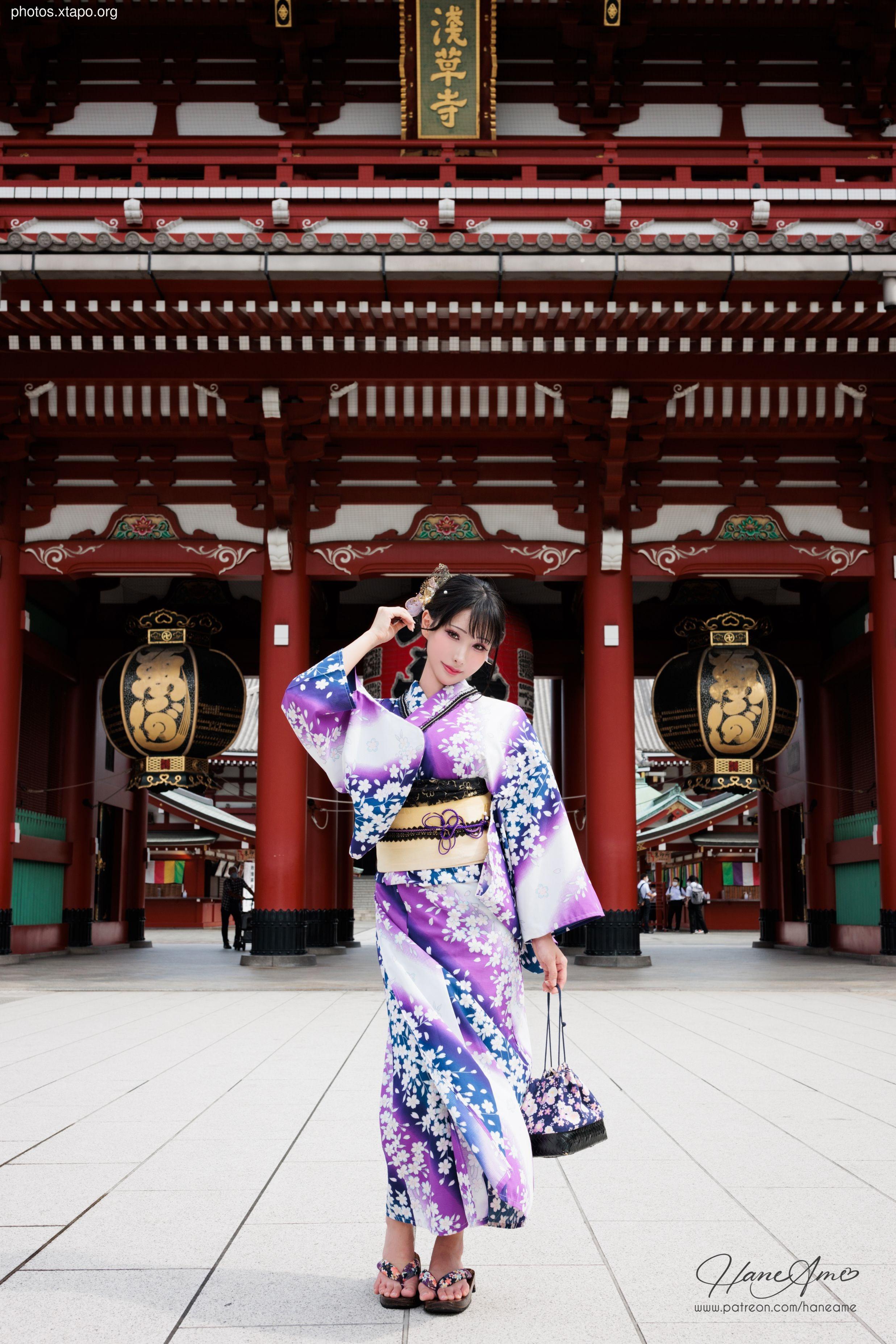 Violet summer yukata