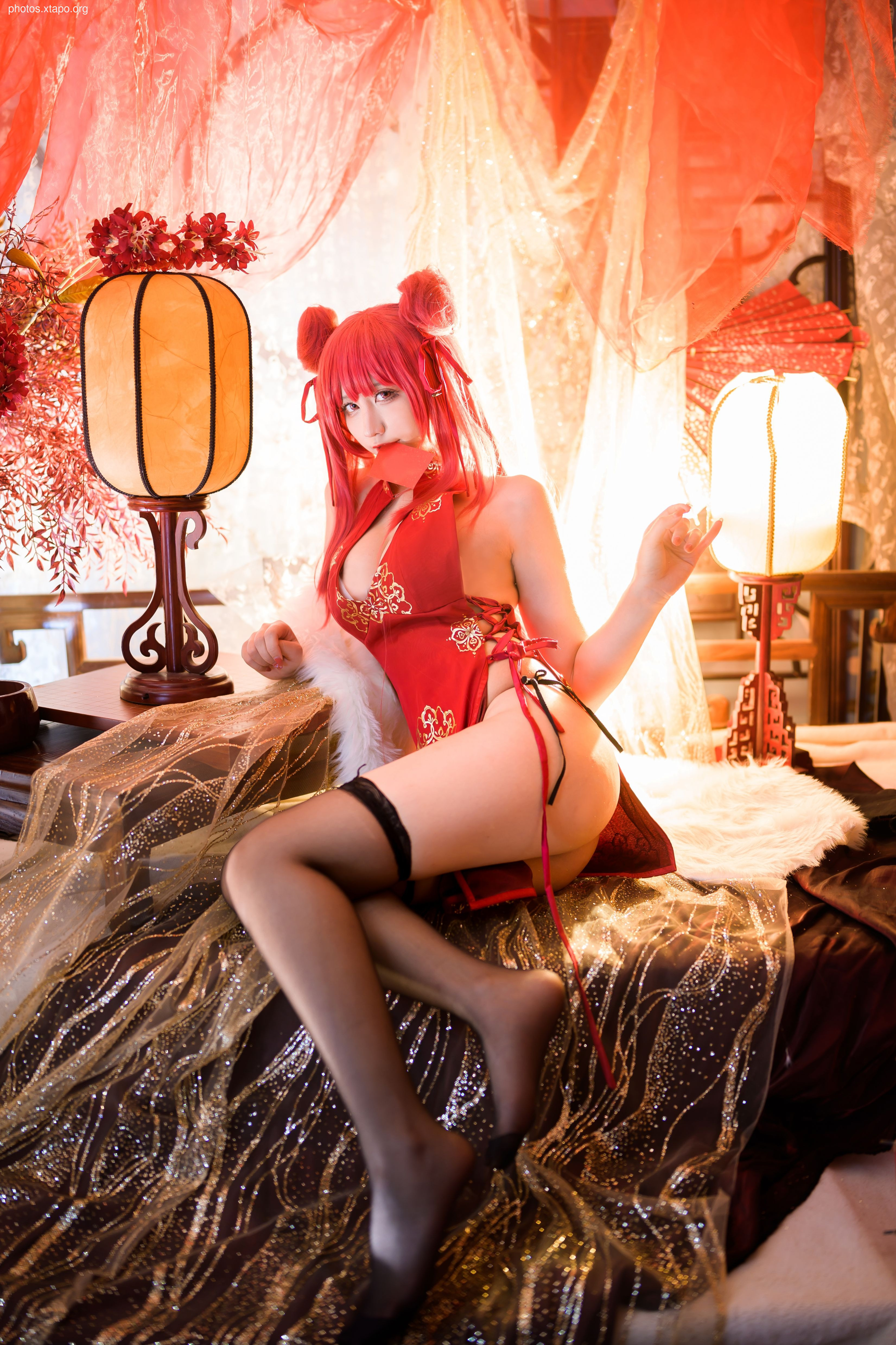 Jiuqu Jean -No.67 Blue Line Galiso New Year cheongsam 24p -557MB