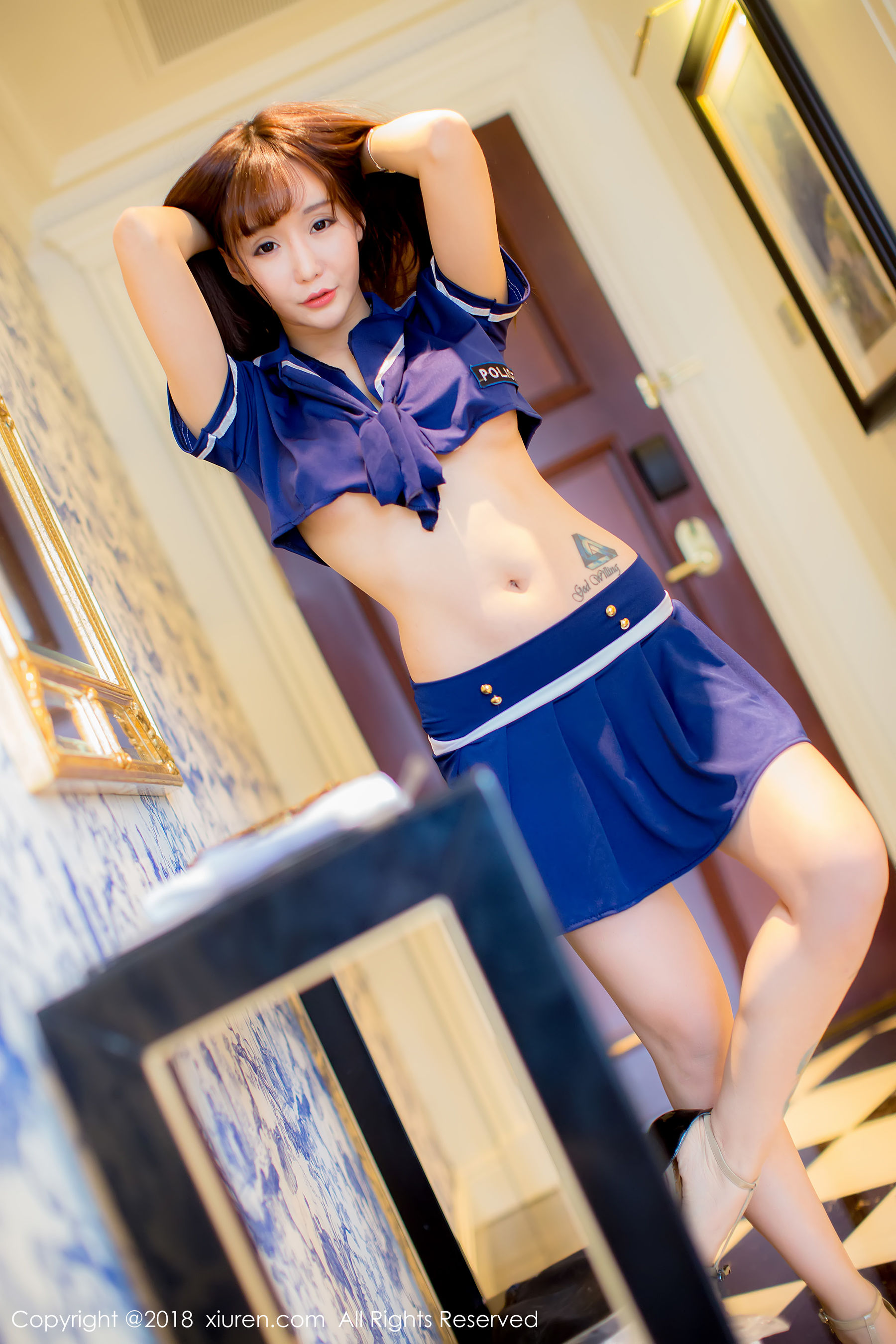 Gu Chan's Blue Uniform Xiuren No.1005