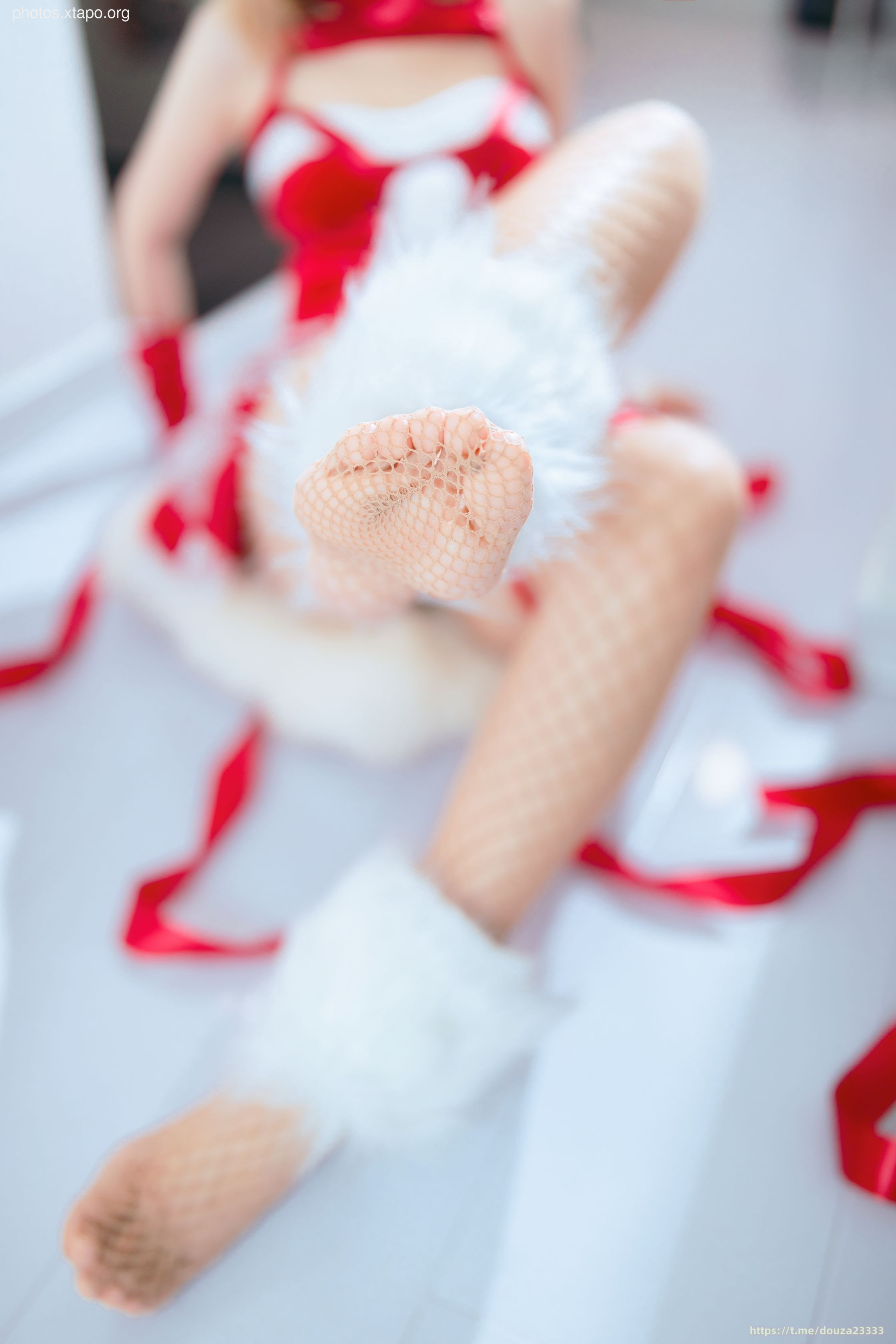 Sang W Yizi Net socks Ribbon Rabbit (December 25 Award Group Resources)