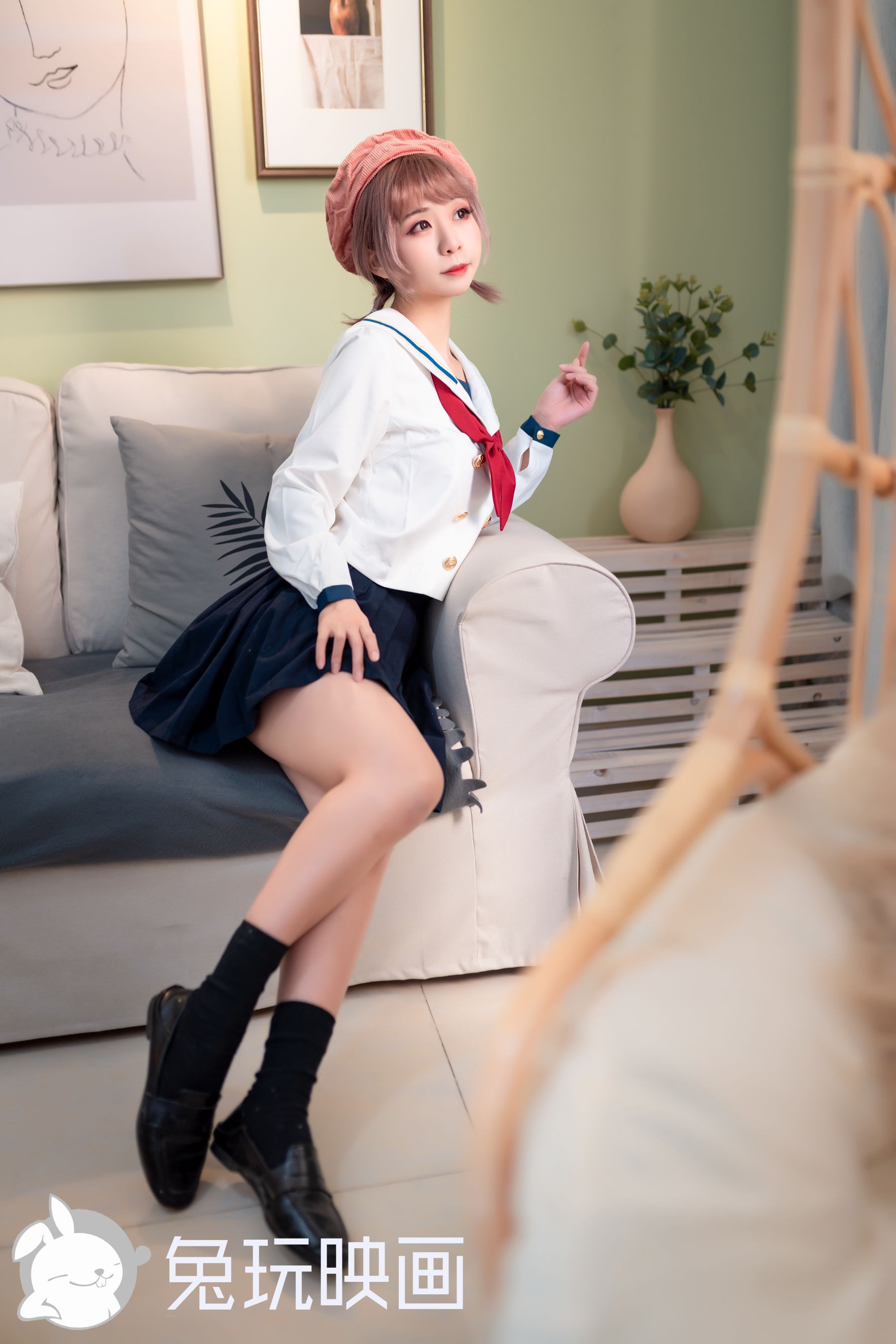 Rabbit Playing -JK Uniform Vol.040 Playful Girl