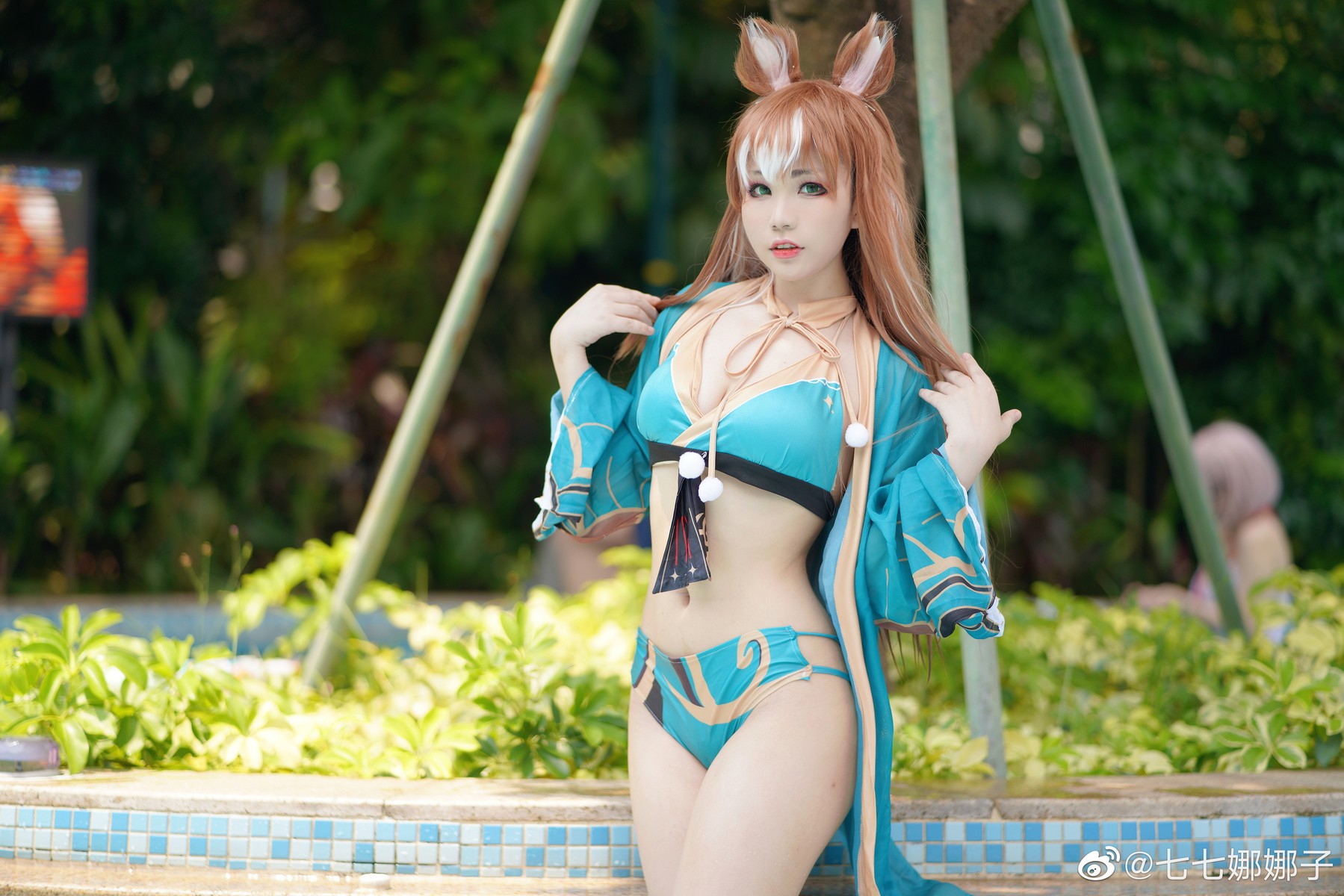 Qiqi Nanazi Cosplay Xina Bar ​​​Swimsuit Ver