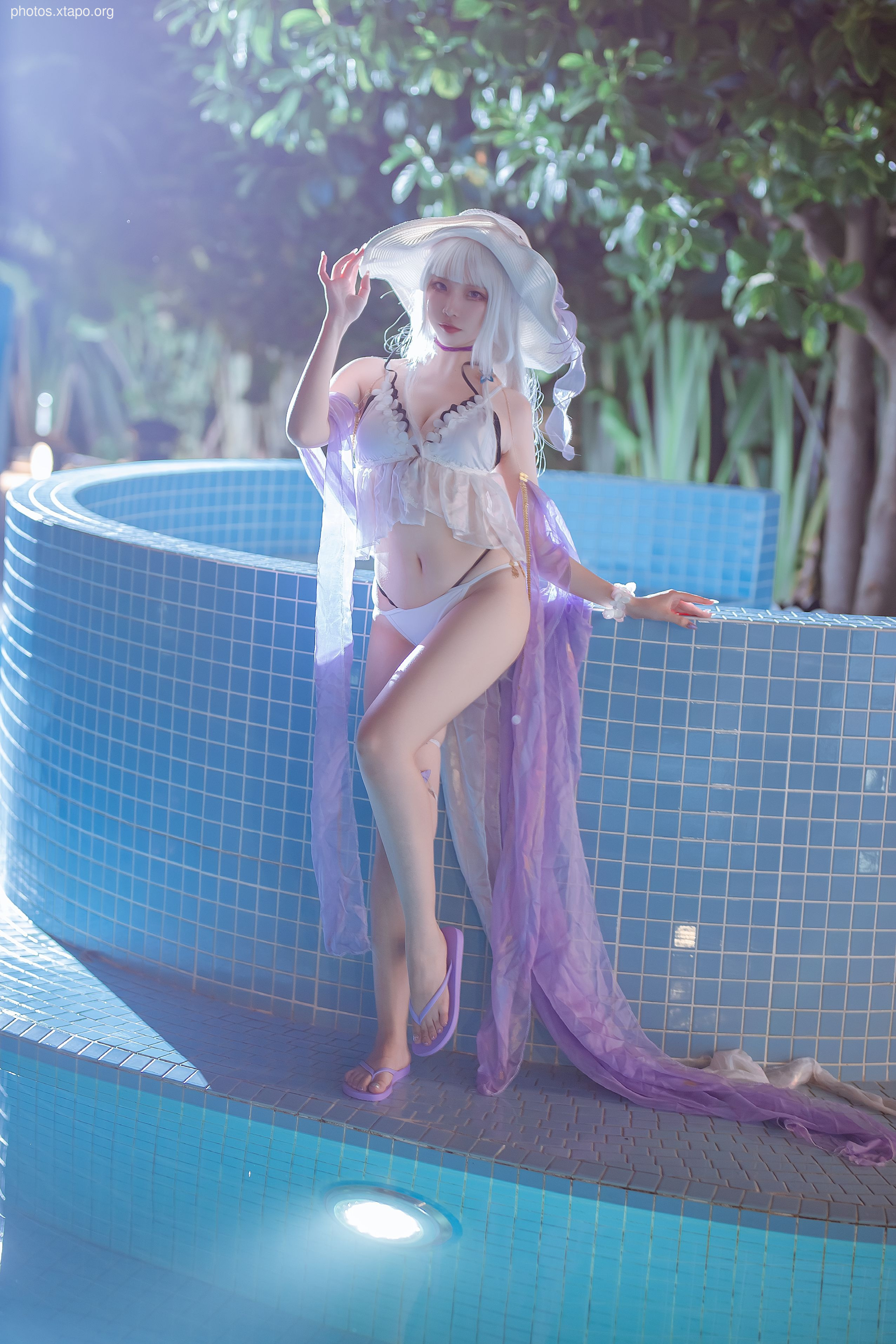 Erzuo Nisa Blue Right Swimsuit 39P-430MB