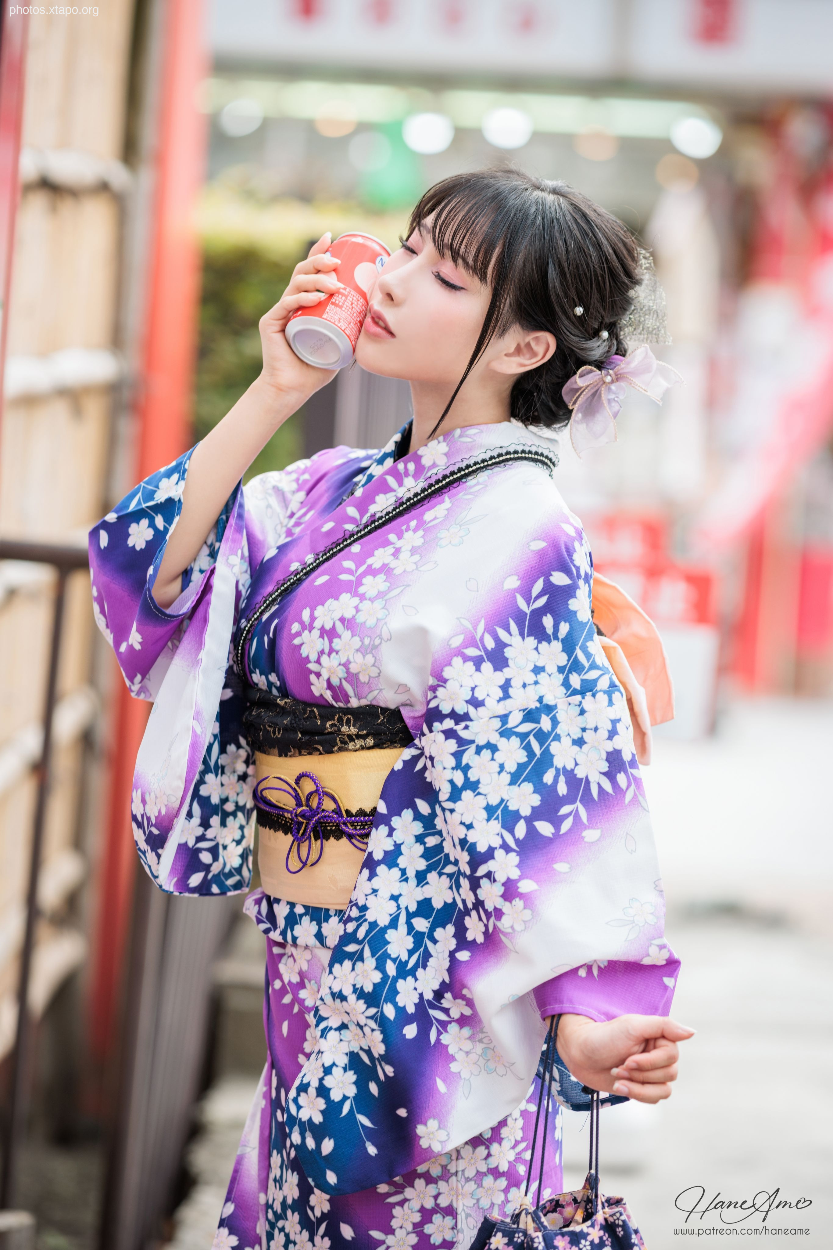 Violet summer yukata