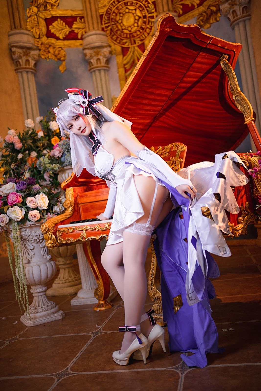 Cosplay Star Chichi Hoshilily Secret Garden Organ Wedding Dress