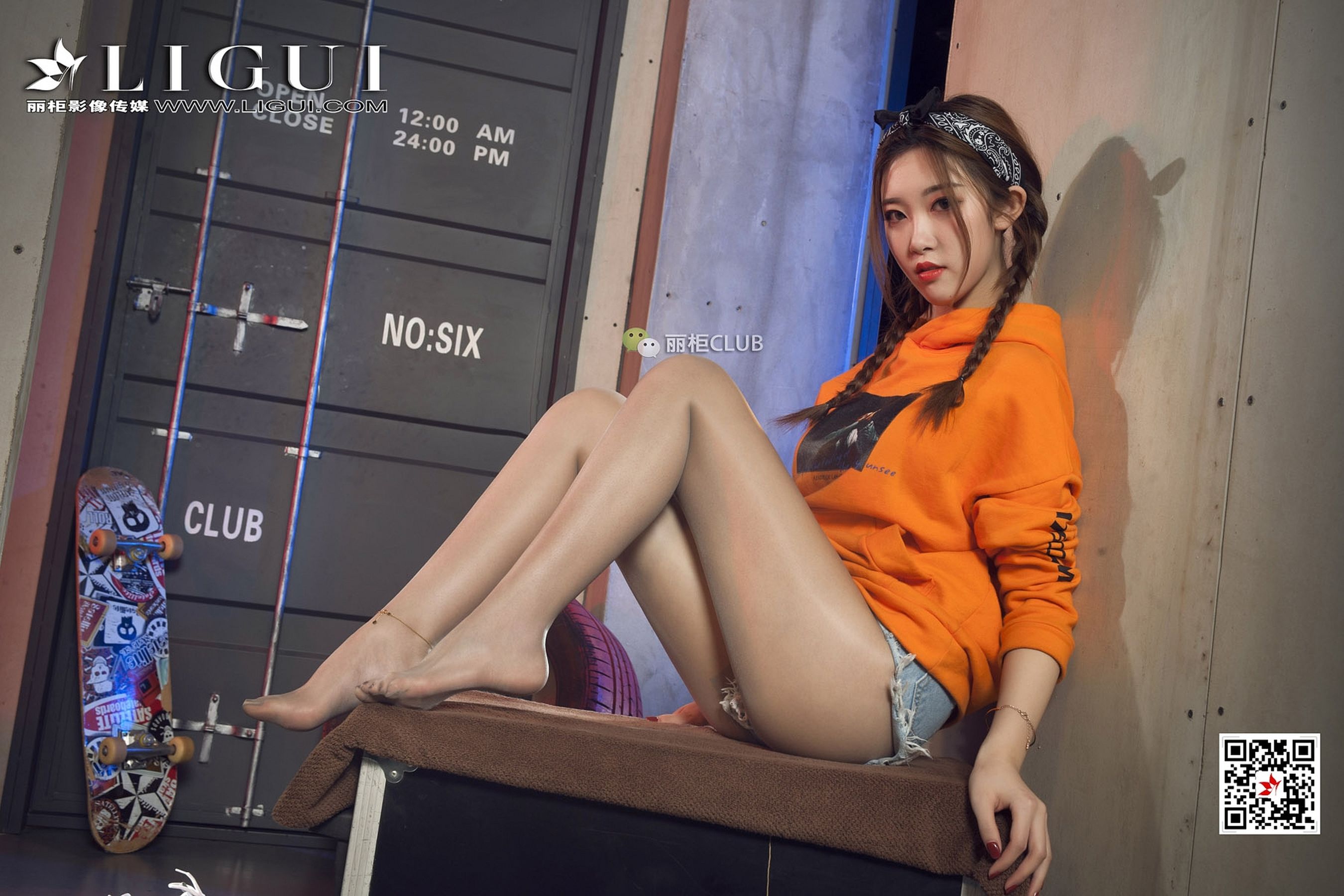 Leg Model Xiaoxiao Sports Wind Stockings Girl Ligui