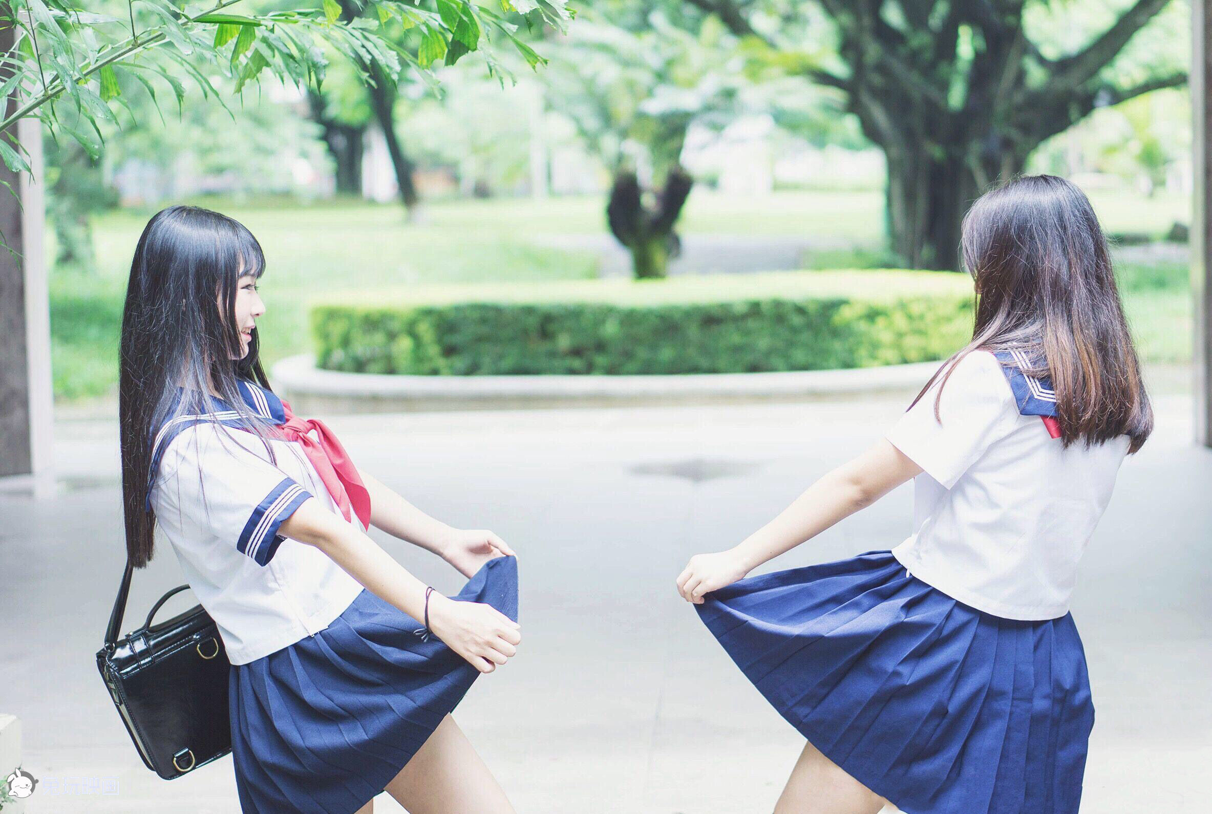 Bunny Playing Painting -Carn Uniform Vol.002 Classroom after school