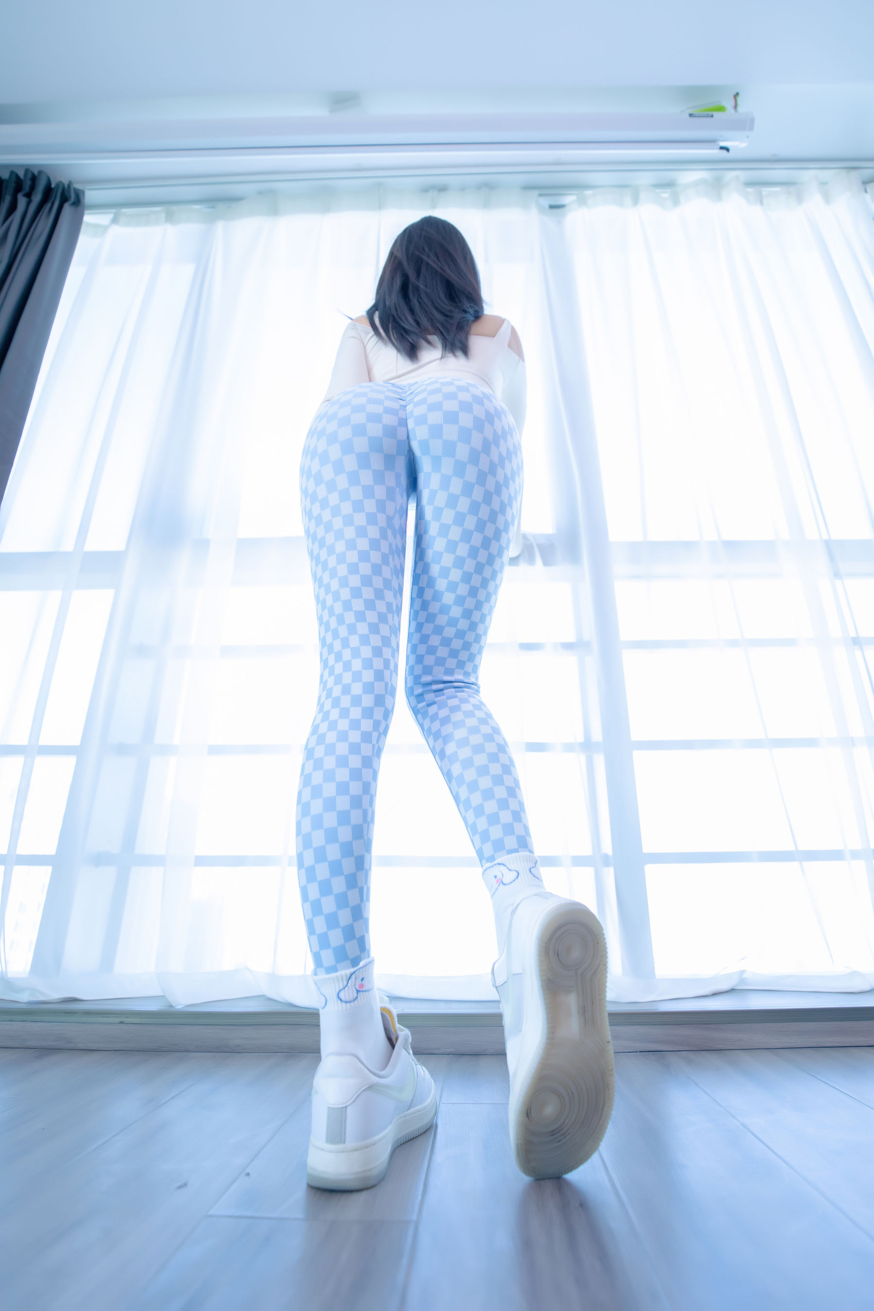 Welfare COS Lolita Shenli Banzhen Winter -Blue and White Grid