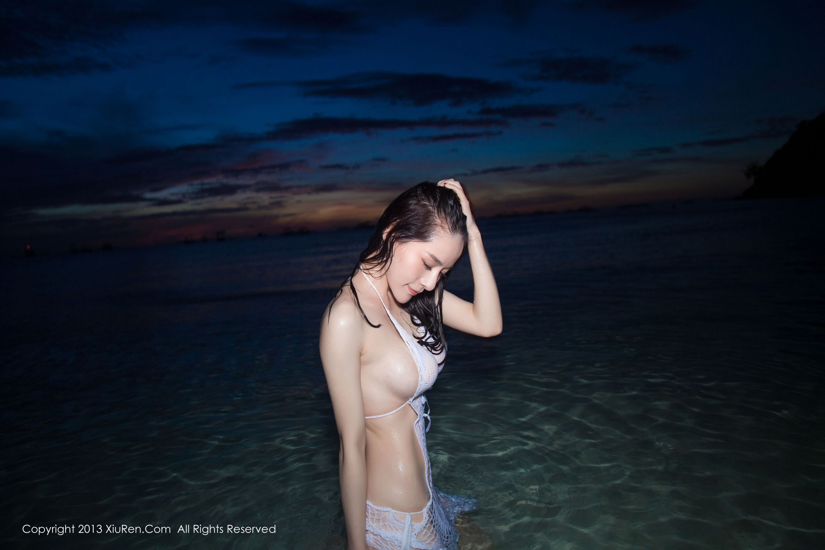 nancy small -seaside beautiful Bikini series Xiuren No.069