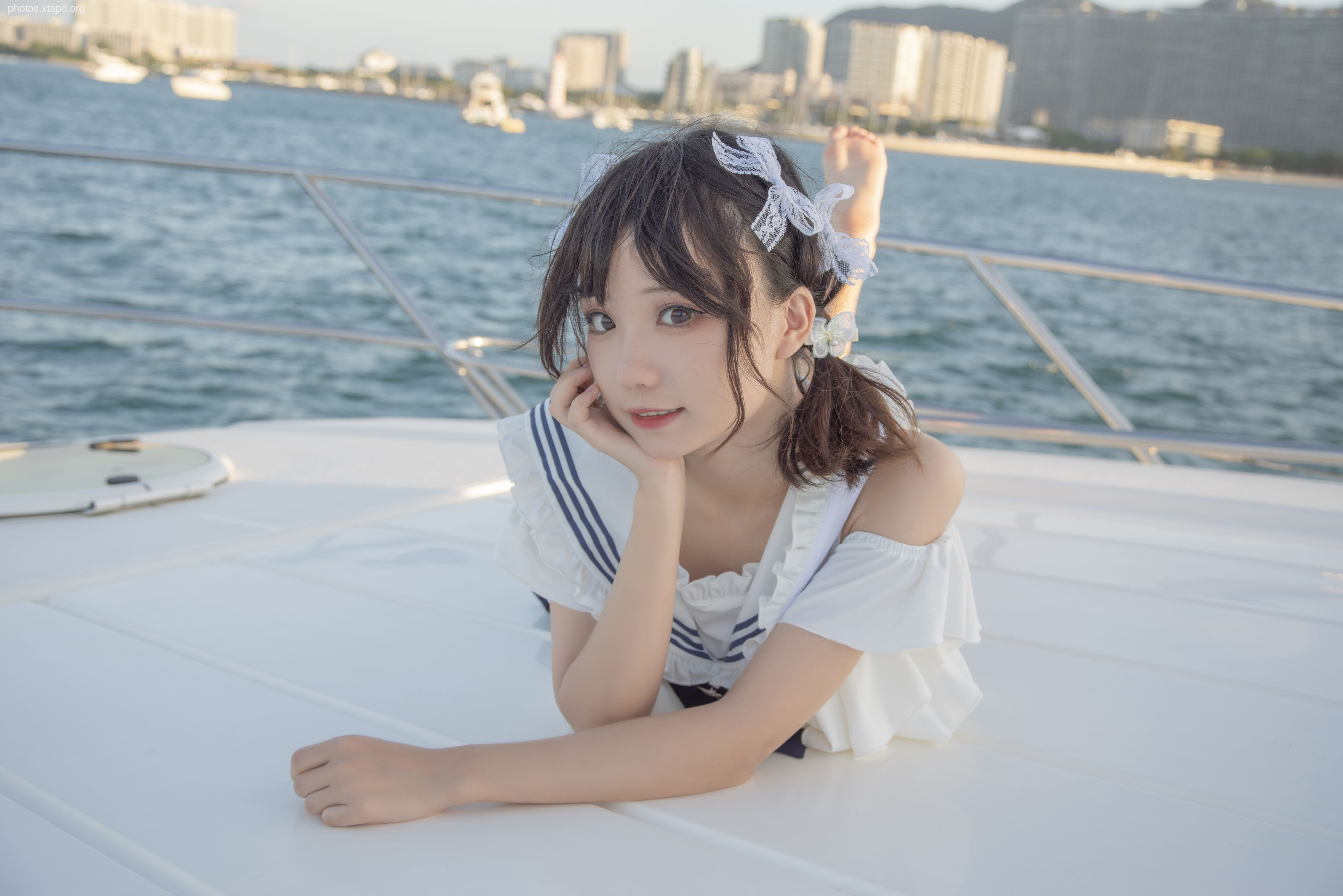 Huayi Hana -Sanya Bear Navy Wind Swimsuit 12P -153MB