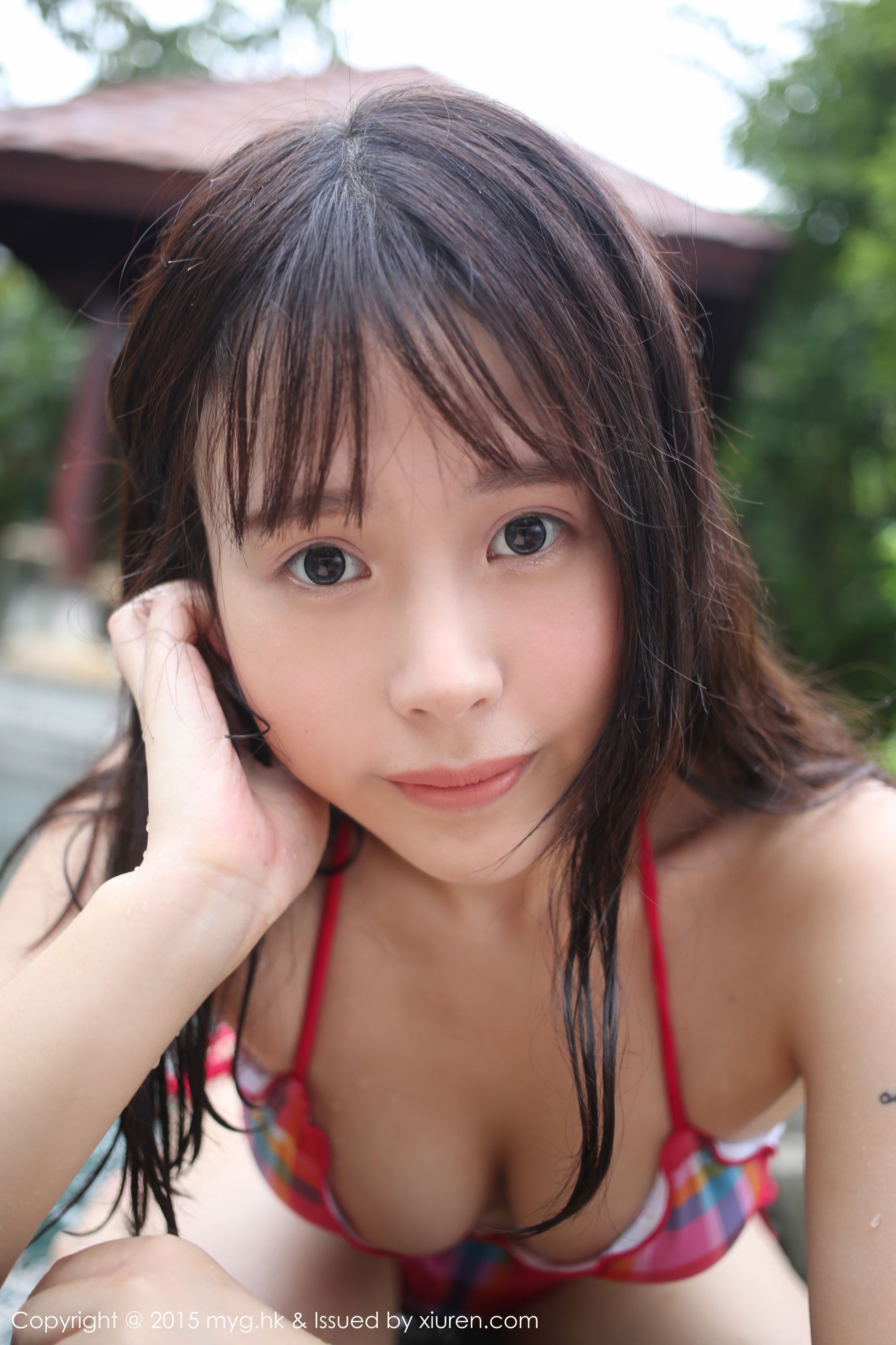 Evelyn Elly Bold Bikini Wet Photo Miyuan Pavilion Mygirl Vol.186