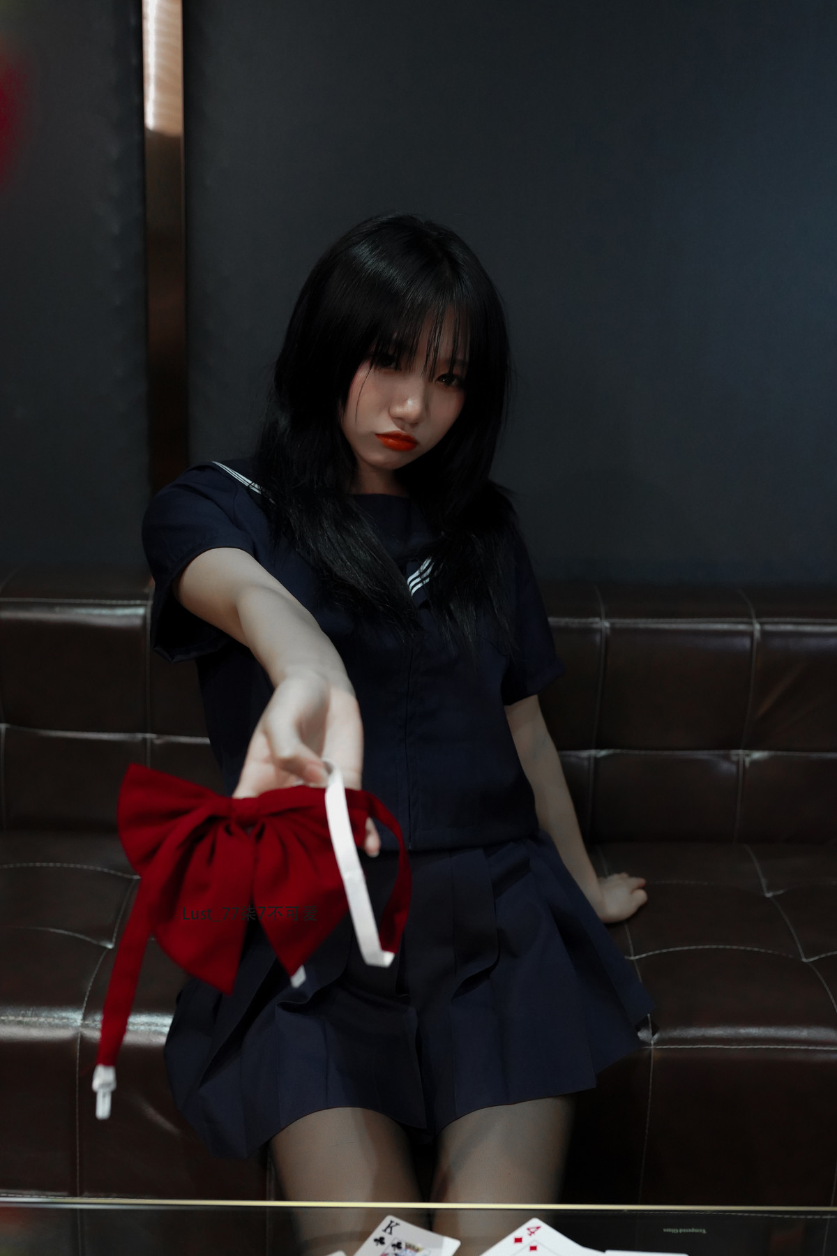 Cosplay Qiqi, be good, contrast JK girl Set.03