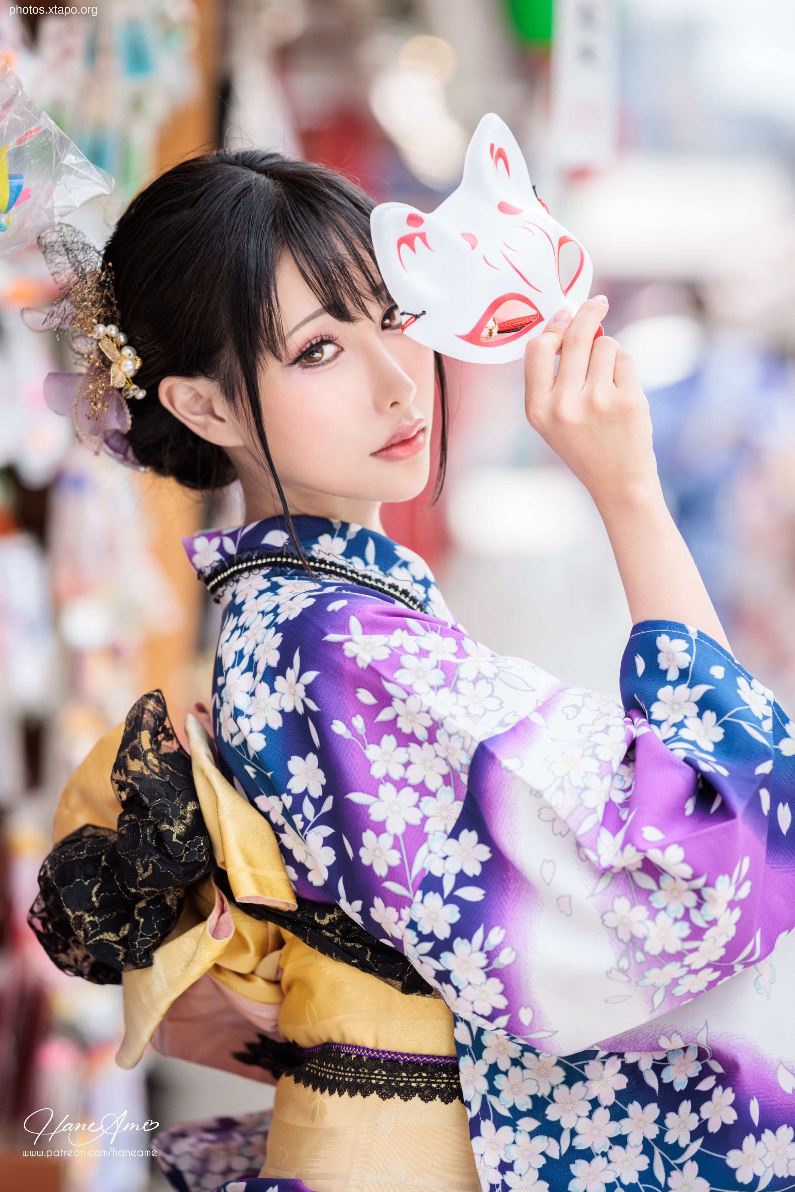 Violet summer yukata
