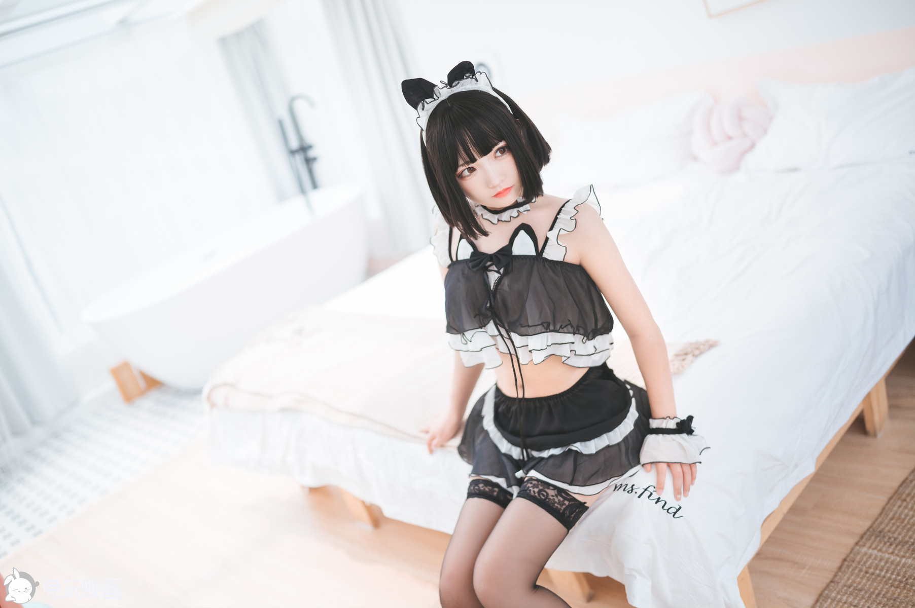 Cosplay Tuwan Movie Black Silk Cat Ears