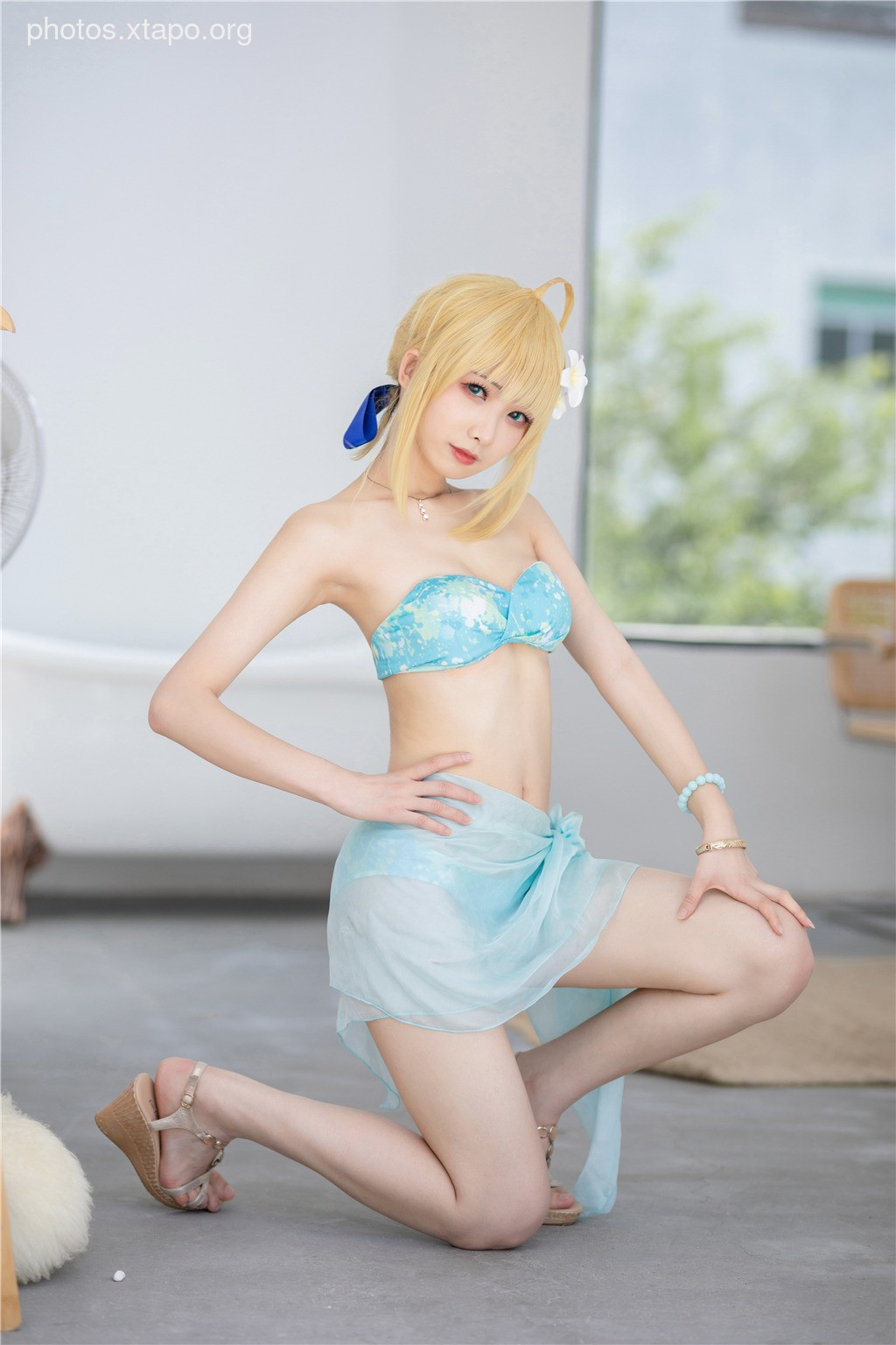 Frontier v - Artoria Pendragon Swimsuit 40P45M