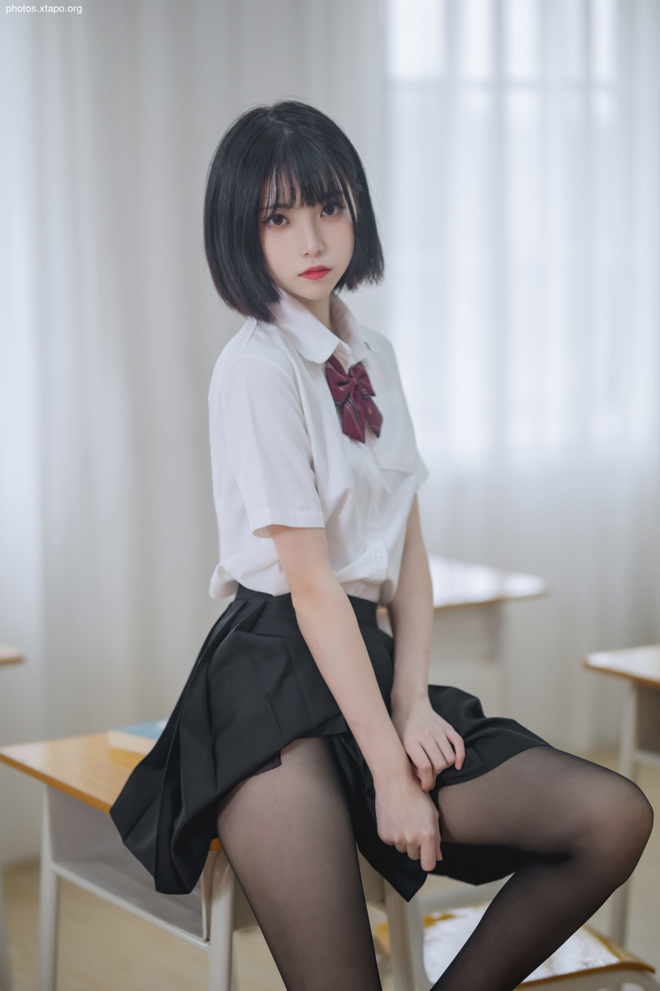 Xu Lan -NO.01 Classroom jk black silk 40p -426MB