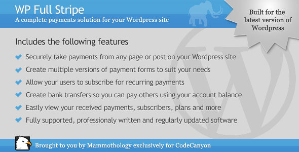 WP Full Pay - Stripe payments plugin for WordPress Nulled