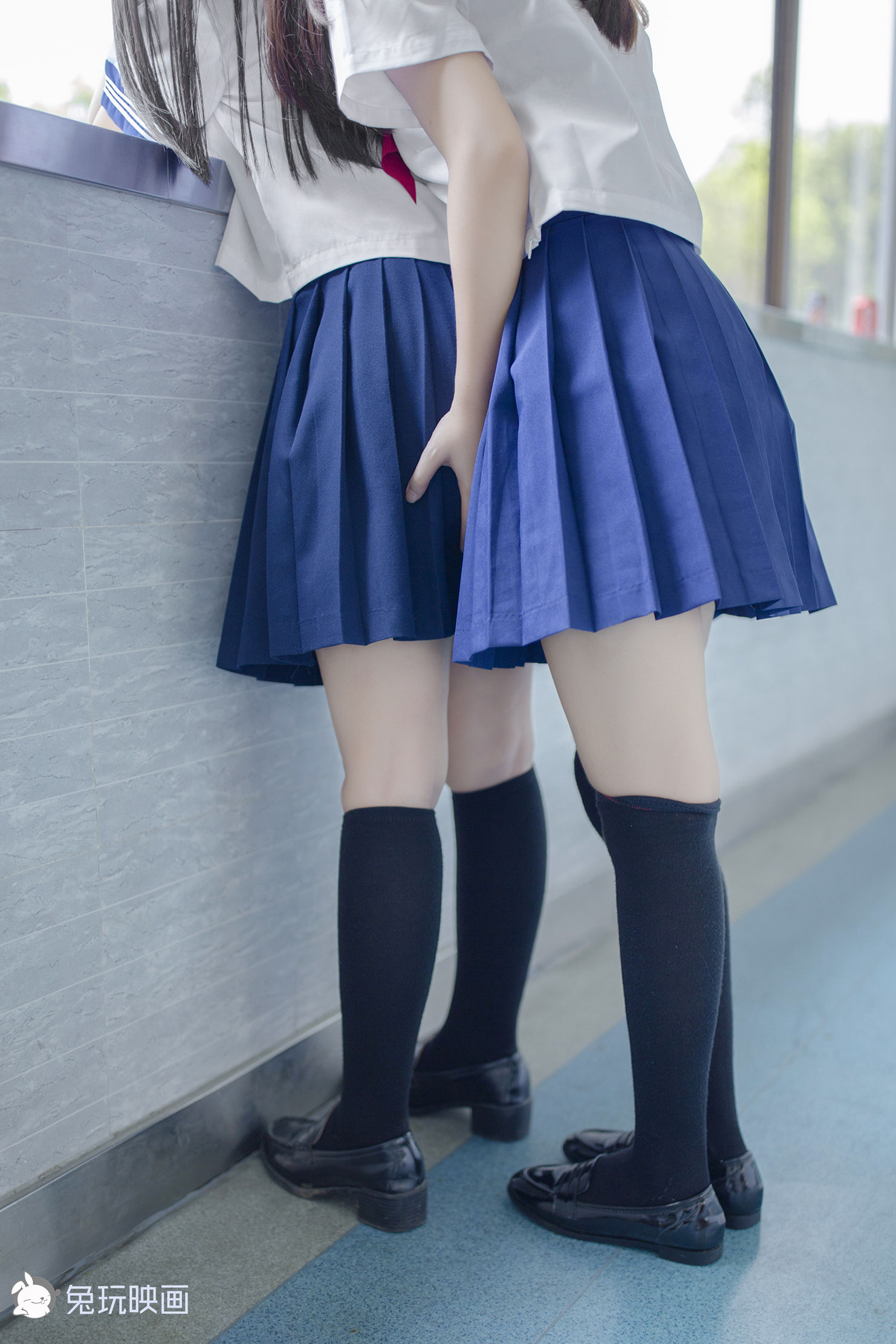 Bunny Playing Painting -Carn Uniform Vol.002 Classroom after school