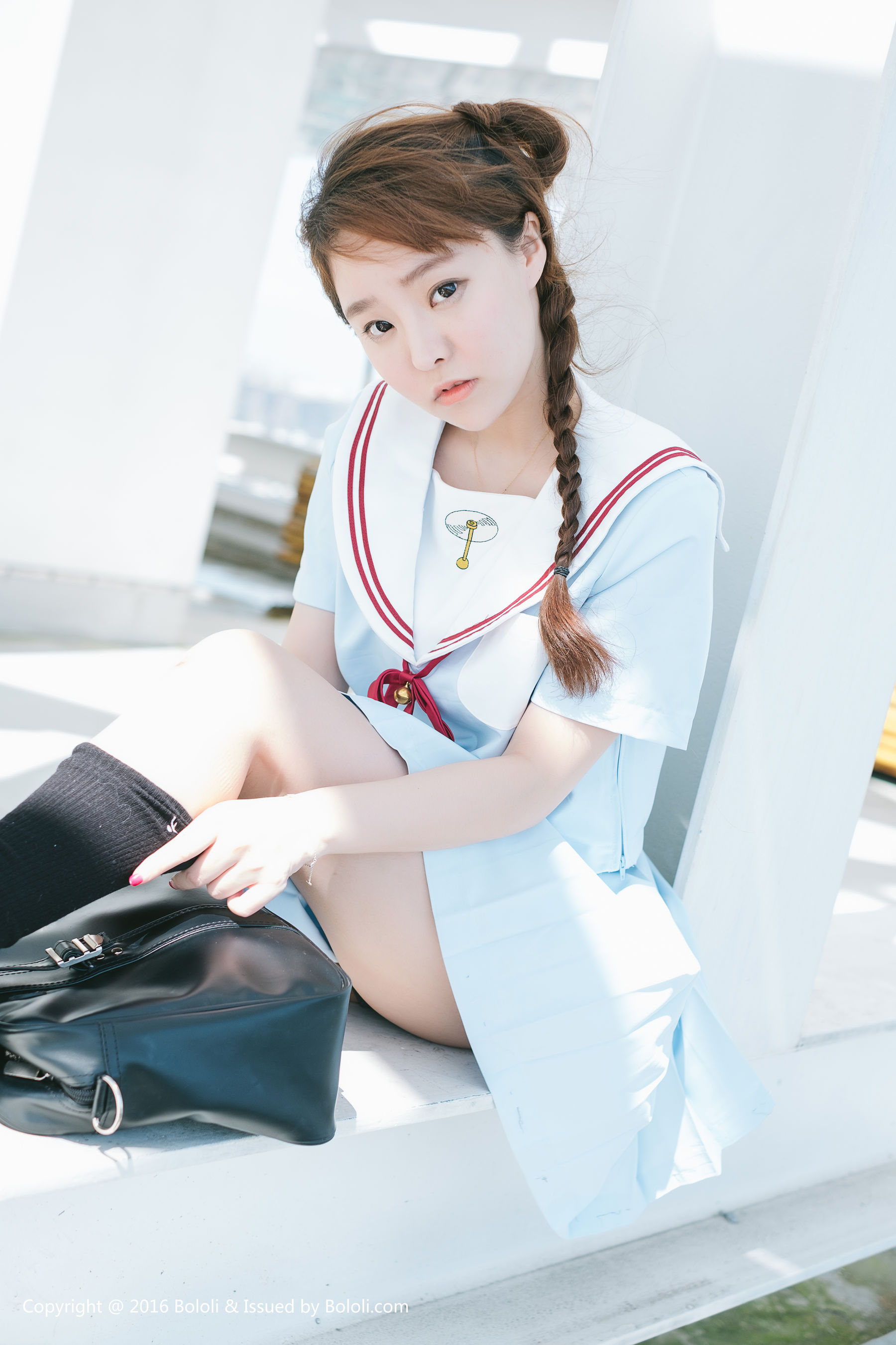 Liu Yanqi Japanese School Uniform Girl Qi Meng Culture KIMOE VOL.025