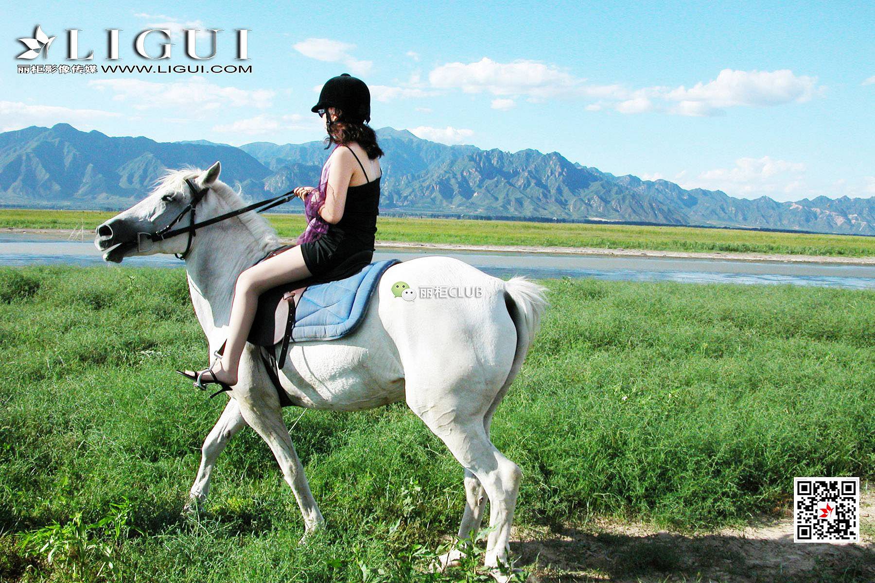 Leg Model Silk Gao White Horse Girl Mith Ligui Beautiful leg silk foot