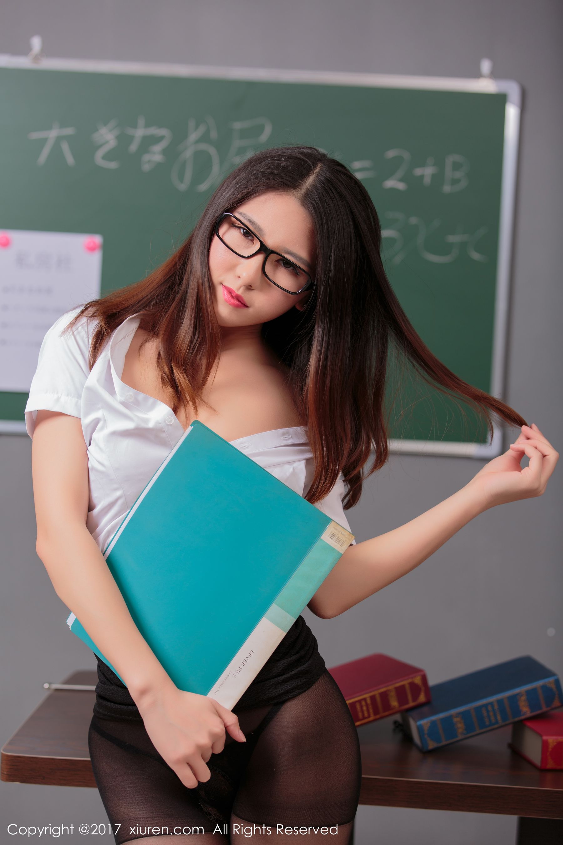 Candy Er Uniform Black Silk Tempting Temptation Xiuren No.869