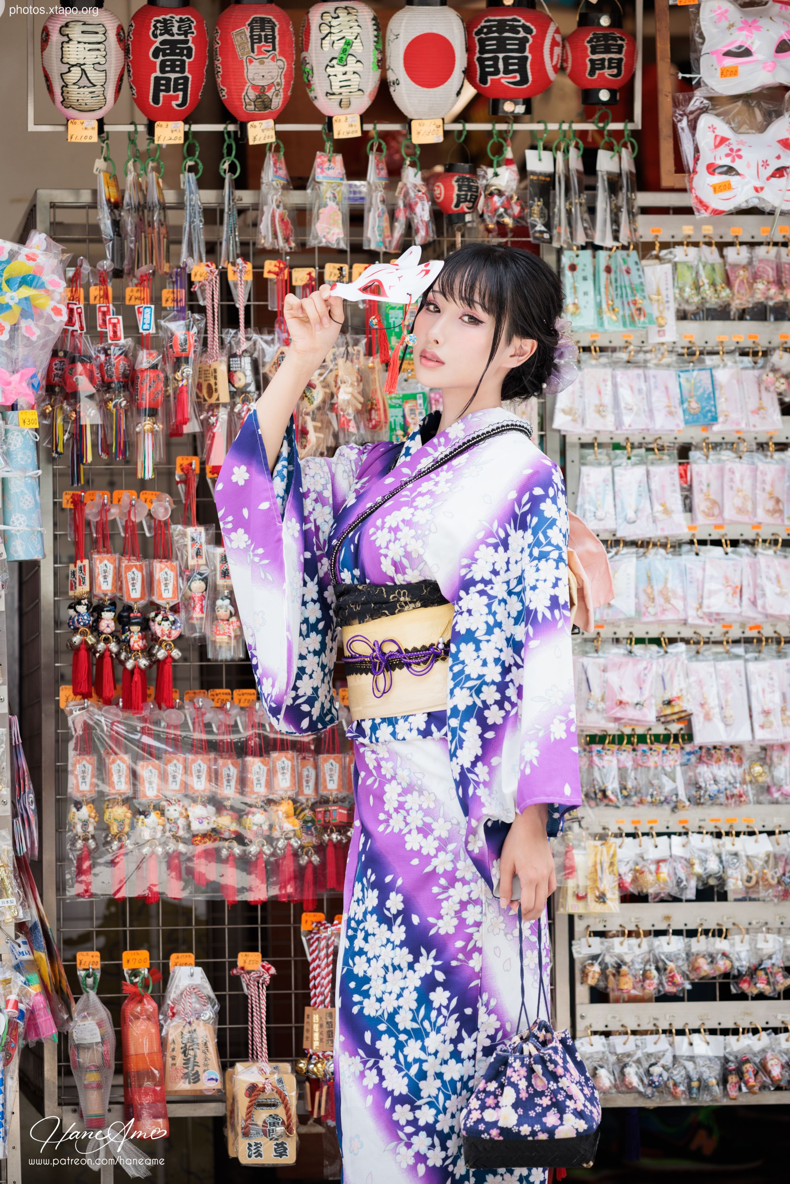 Violet summer yukata