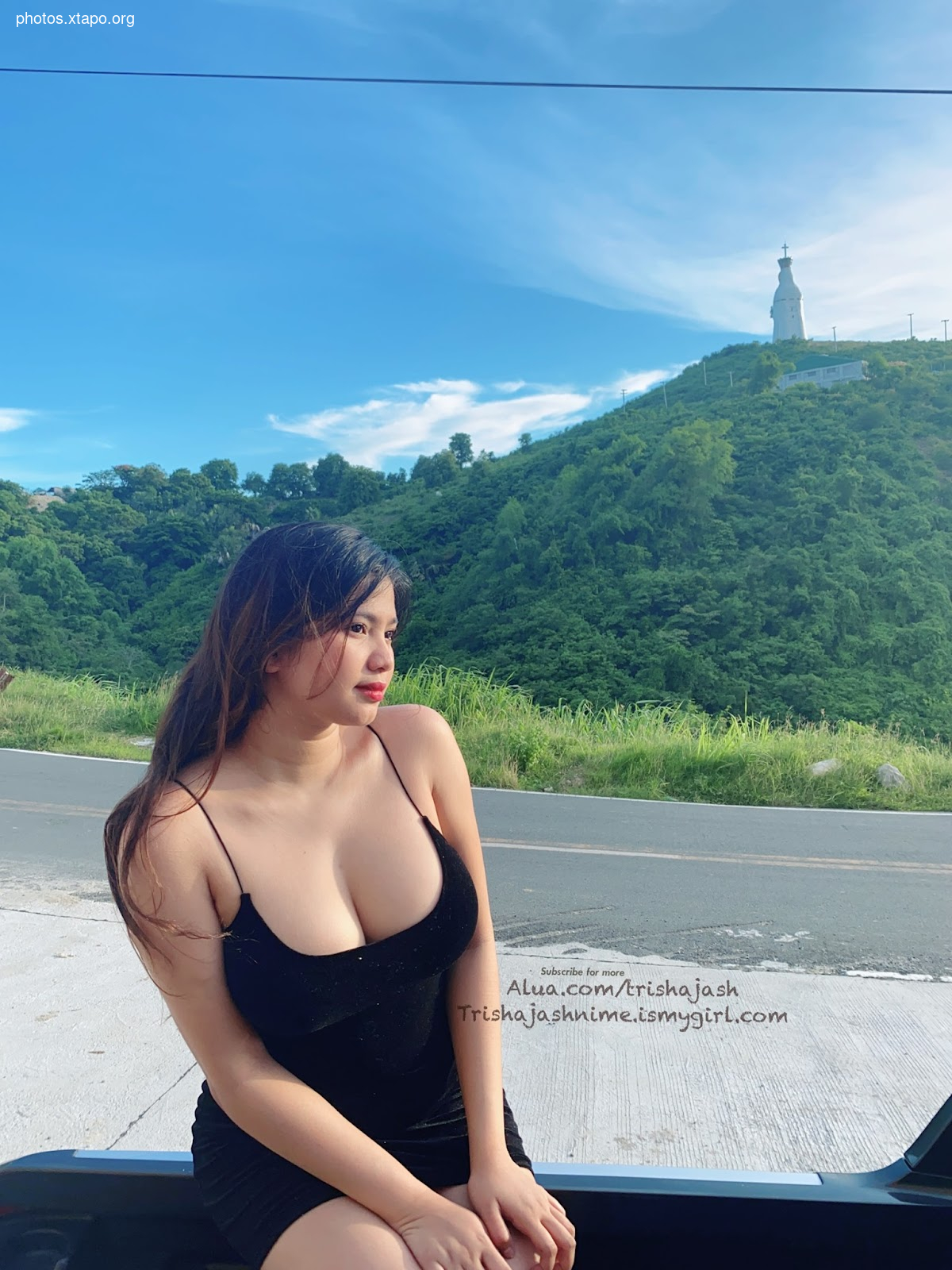 Trisha outside f nime,