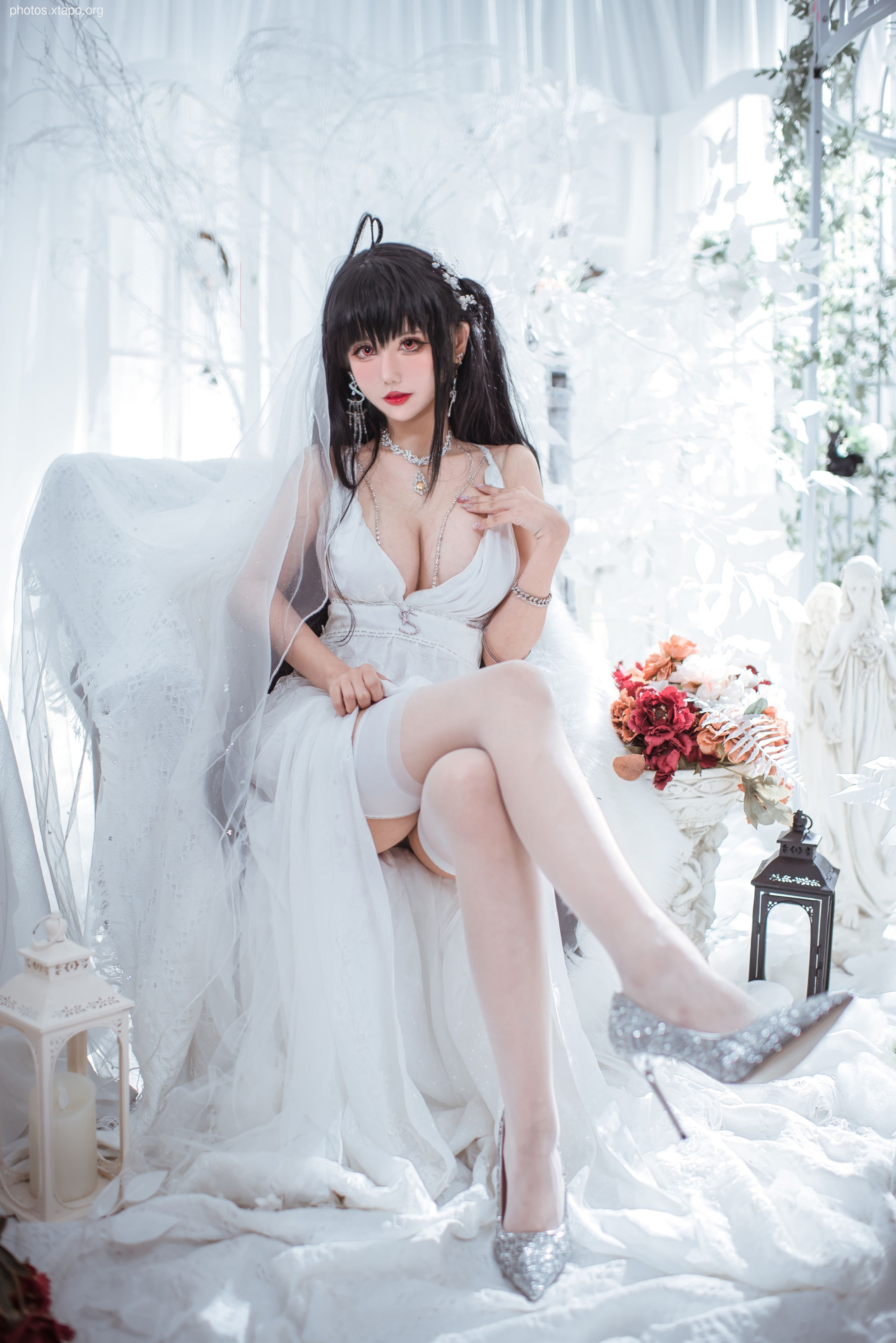 Fairy Moon Dafeng Pure White Wedding Dress 30p-189MB