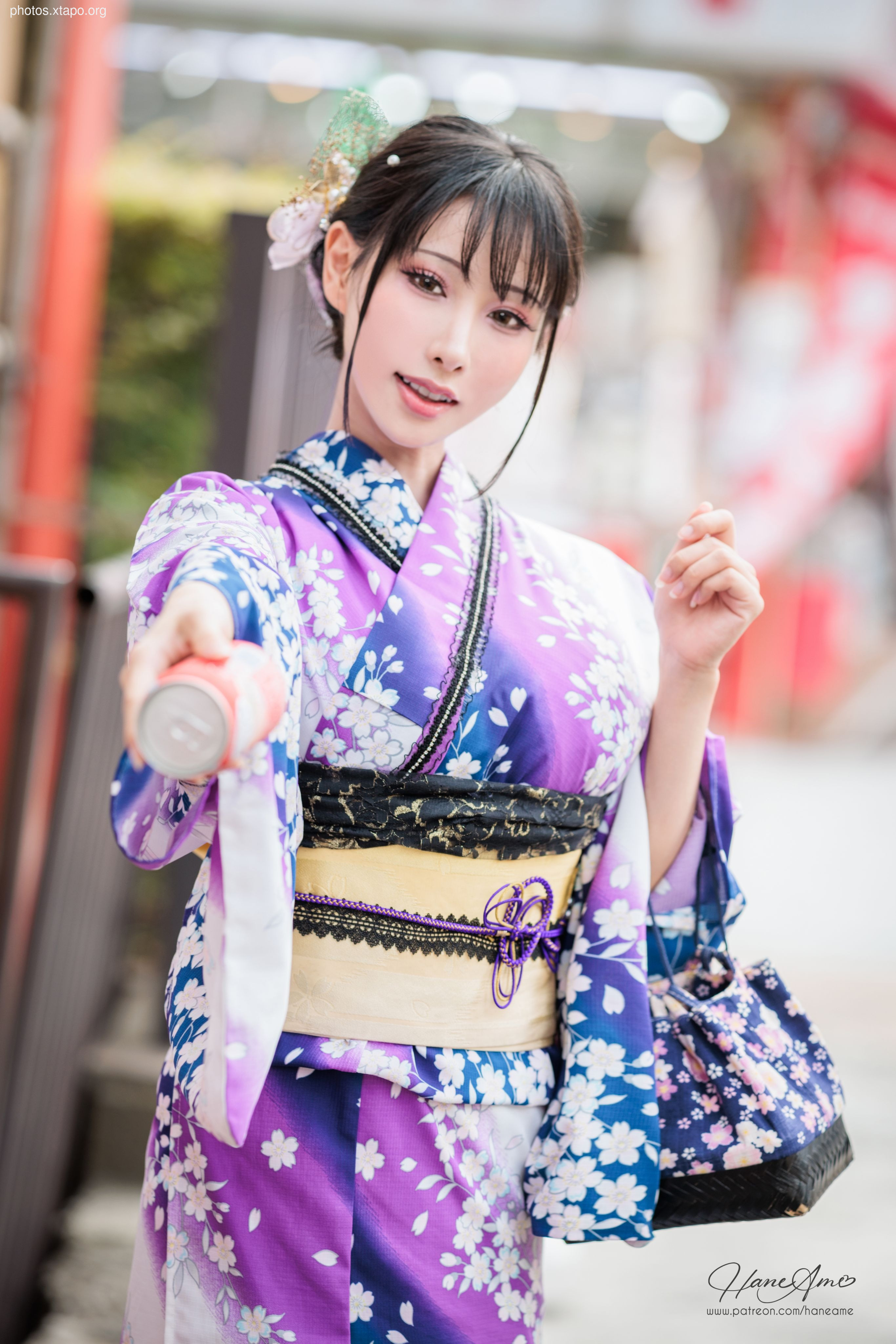 Violet summer yukata